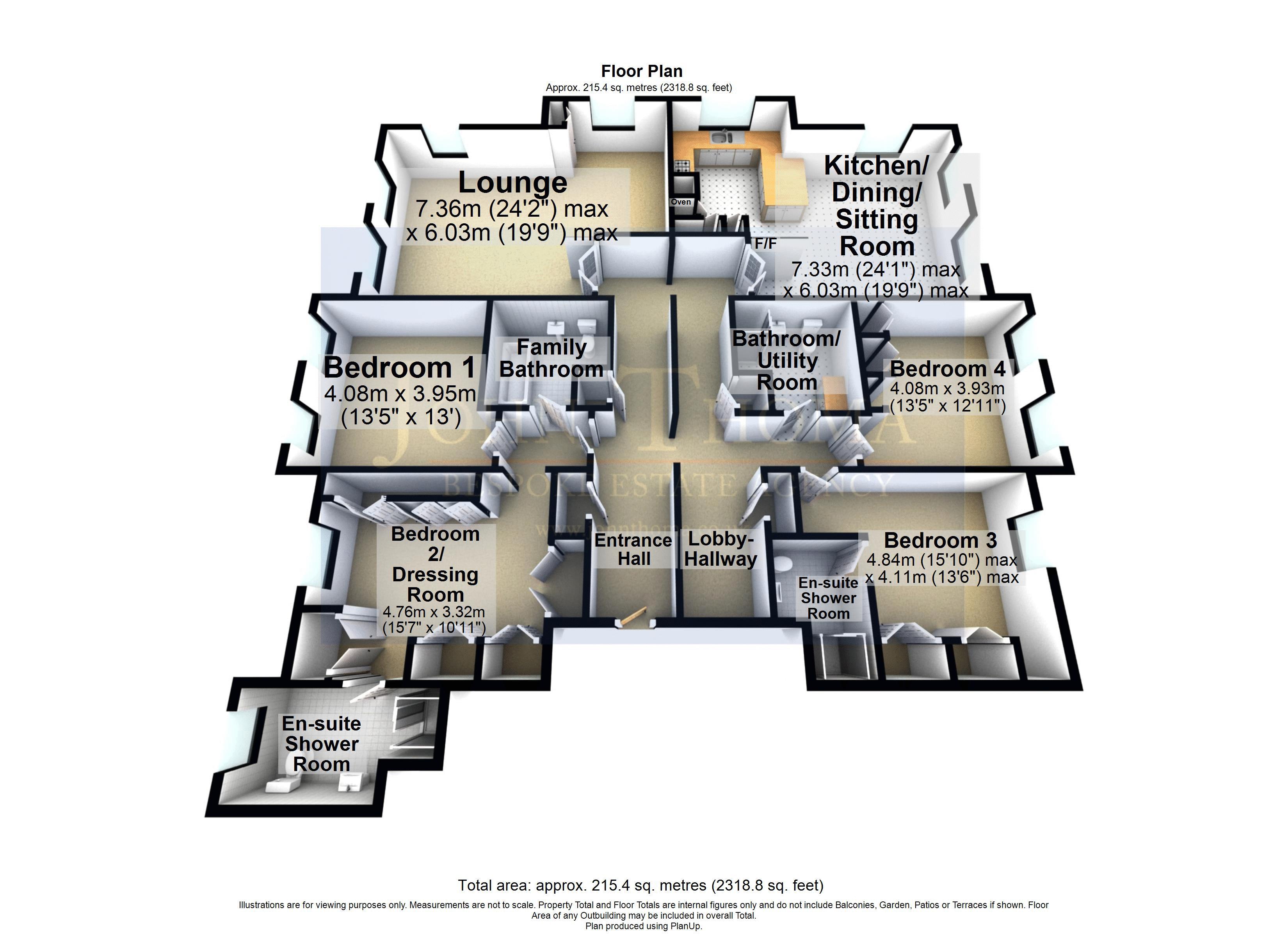 11 & 12 Bradfield House, The Boulevard, Woodford Green floorplan