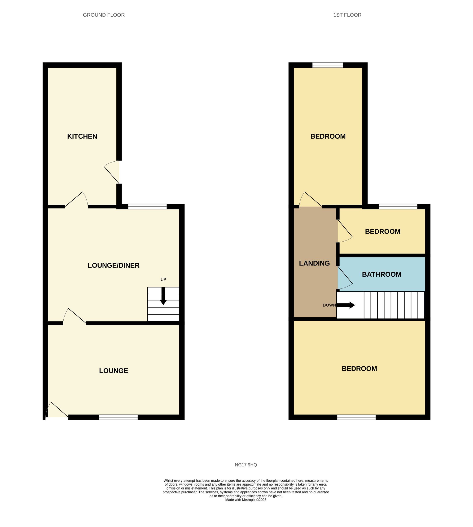 84 Sherwood Street, Nottingham floorplan
