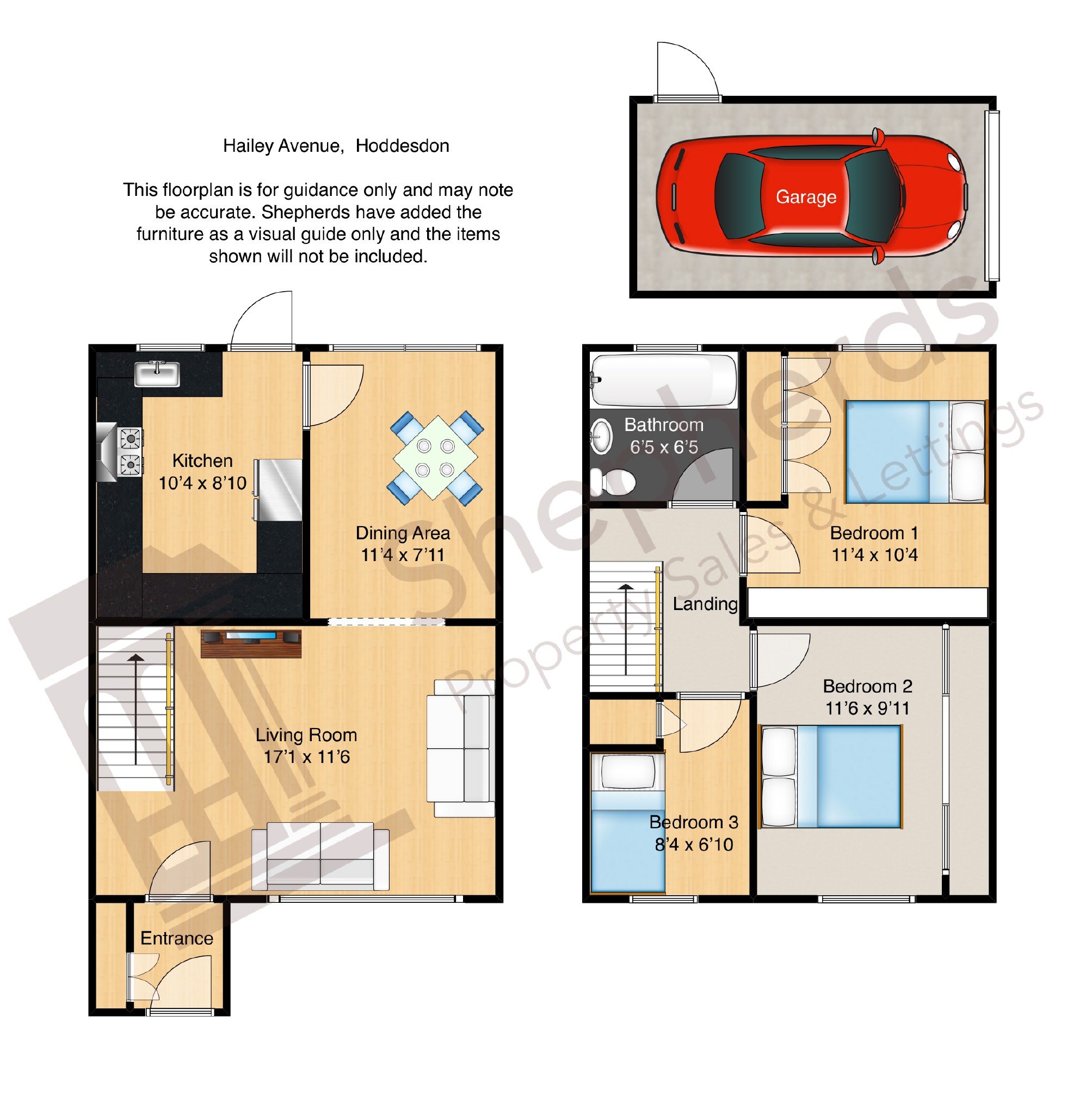 3 Bedrooms Terraced house for sale in Hailey Avenue, Hoddesdon, Hertfordshire EN11