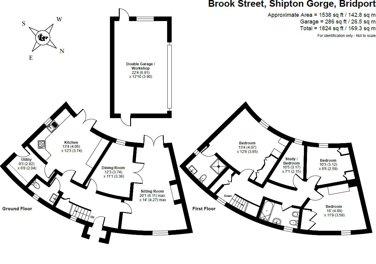 Swan Cottage, Brook Street, Bridport floorplan