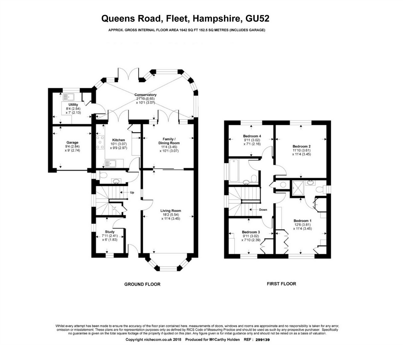 4 Bedrooms Detached house for sale in Queens Road, Fleet GU52
