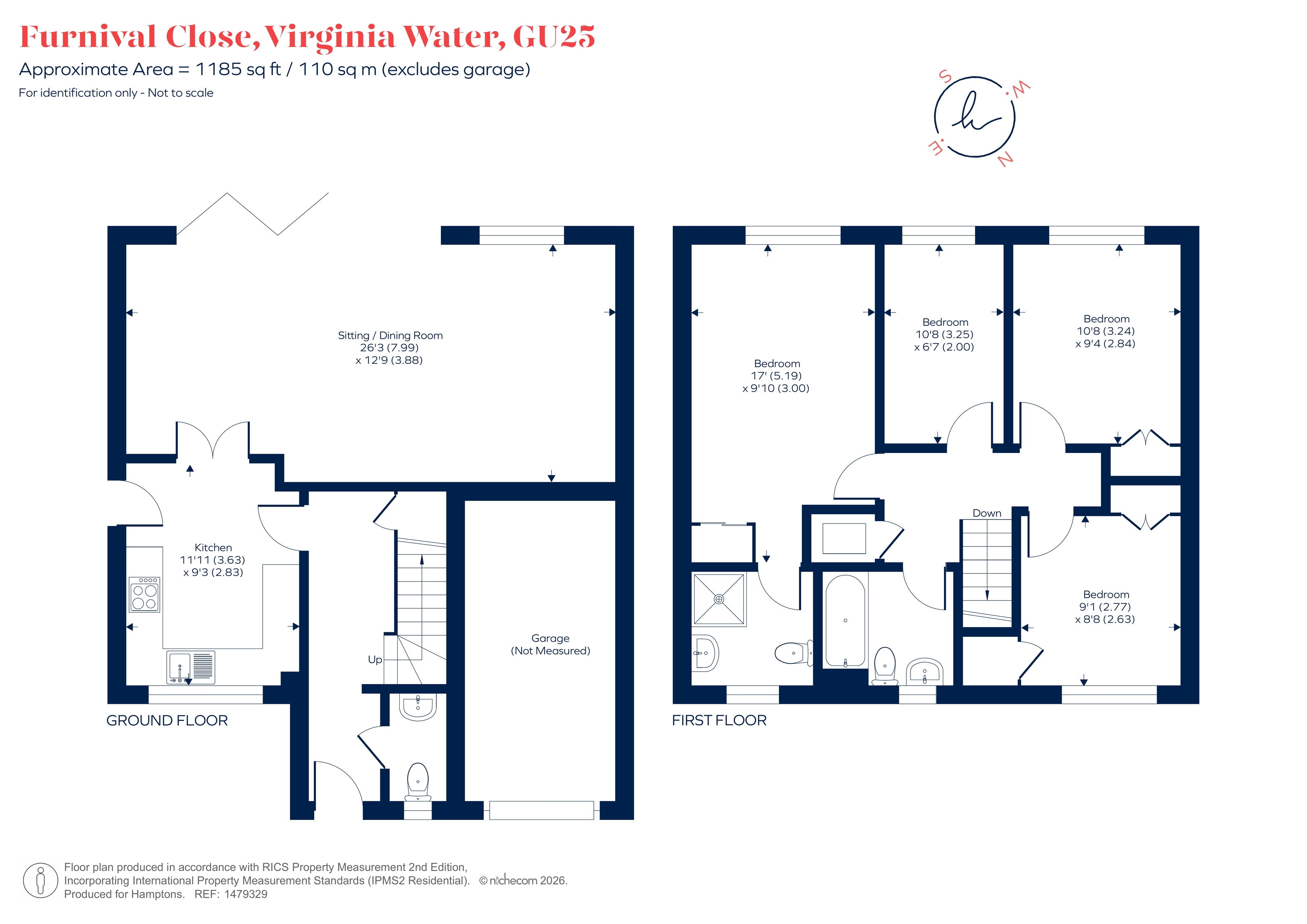 16, Furnival Close, Virginia Water floorplan