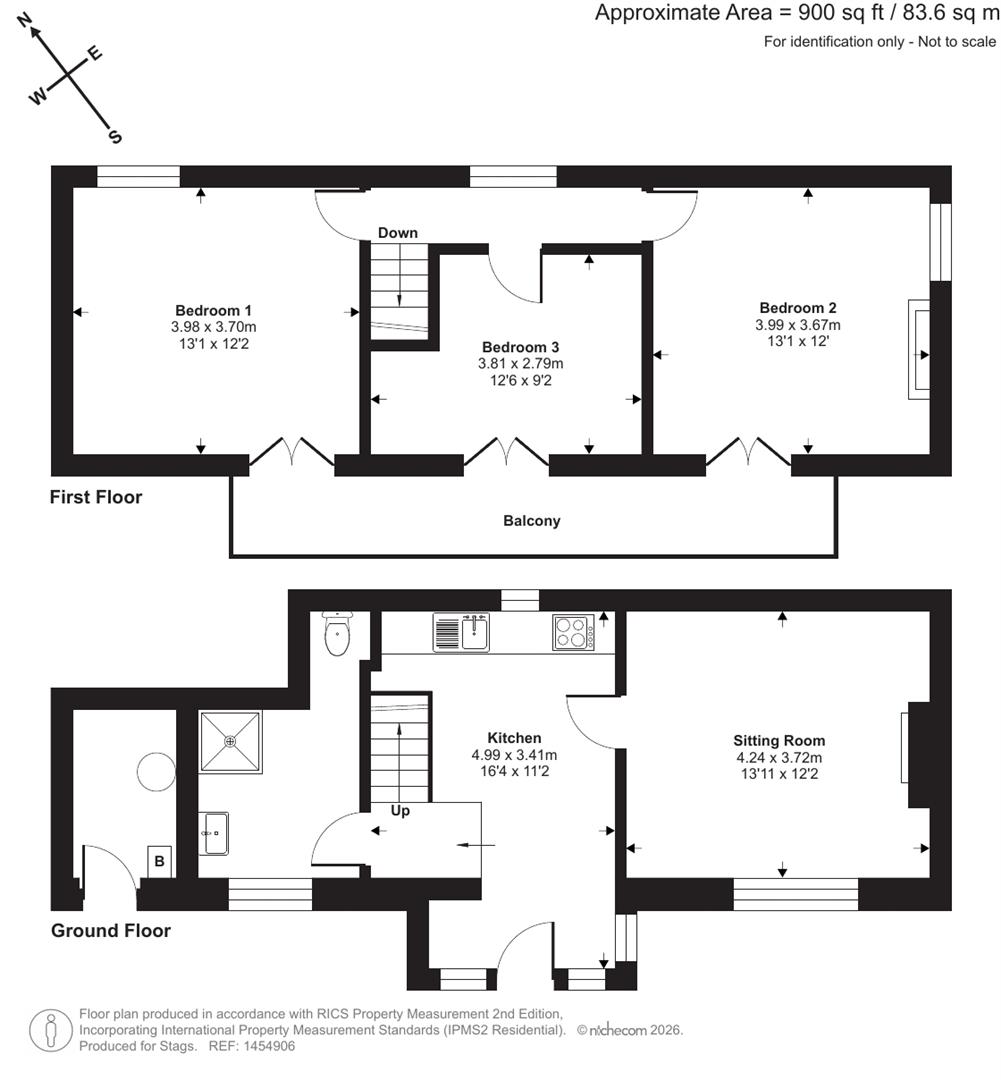 Peacock Cottage, Rockford, Lynton floorplan