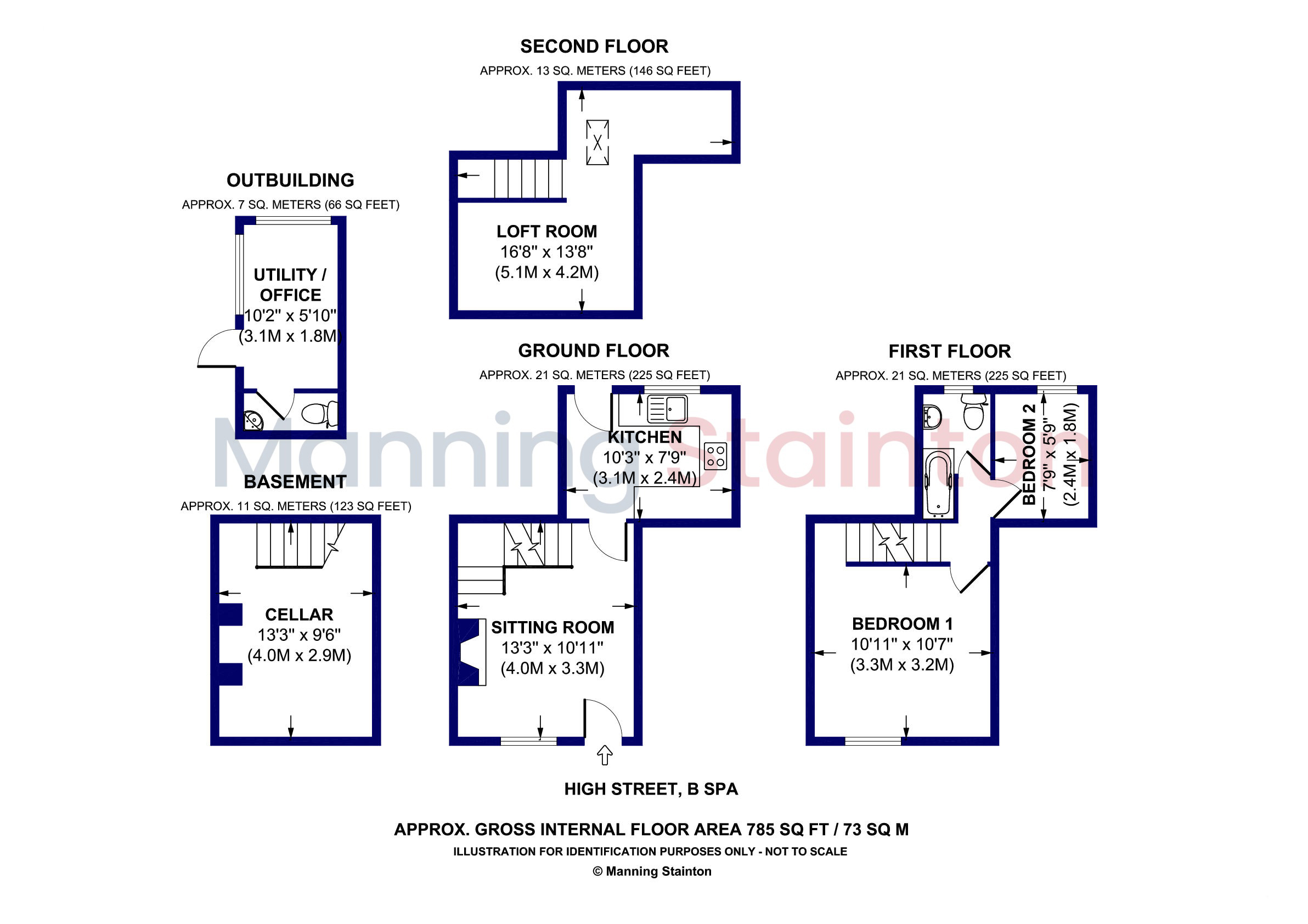 Rose Cottage, 278, High Street, Wetherby floorplan