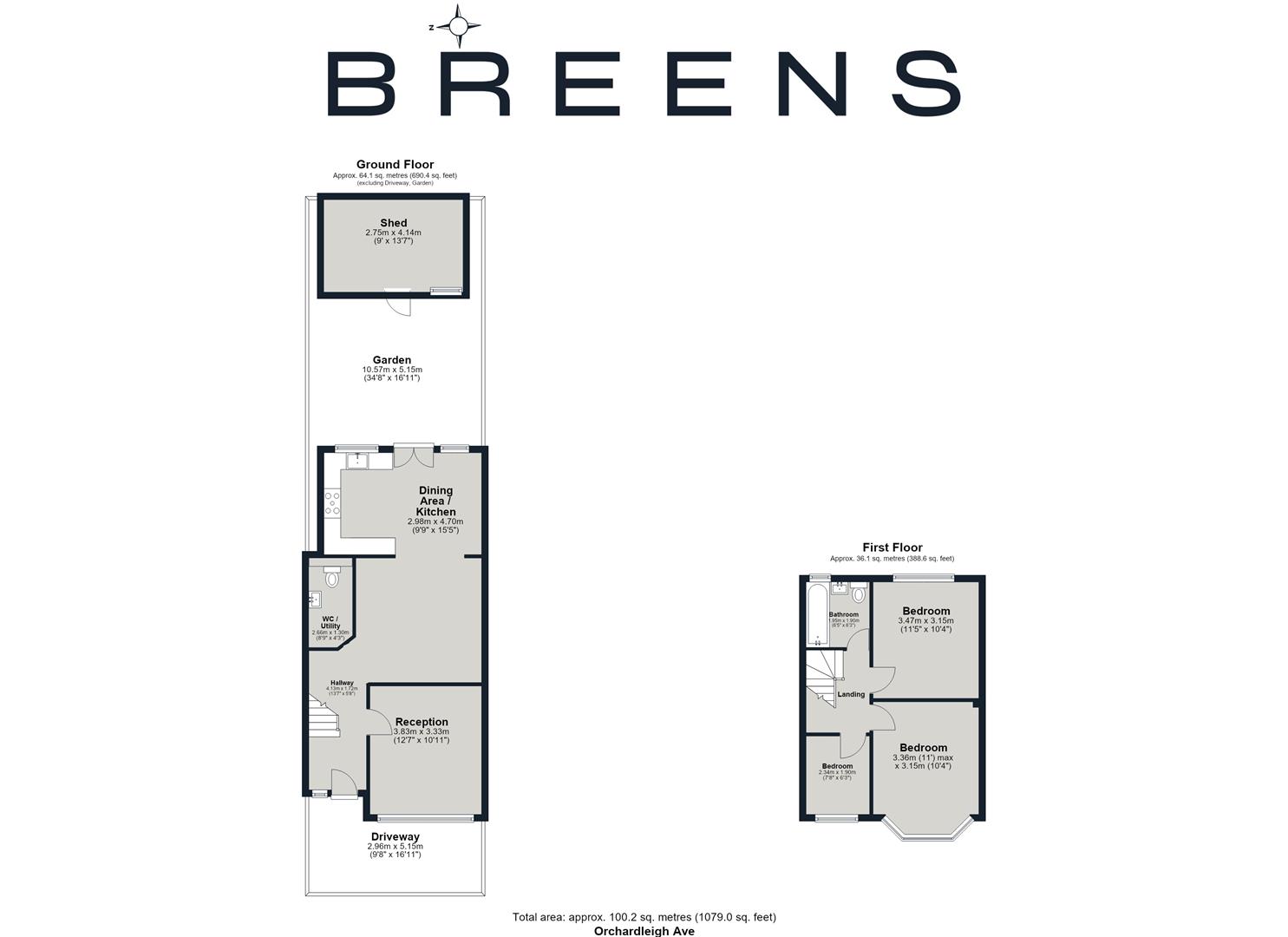 17, Orchardleigh Avenue, Enfield floorplan