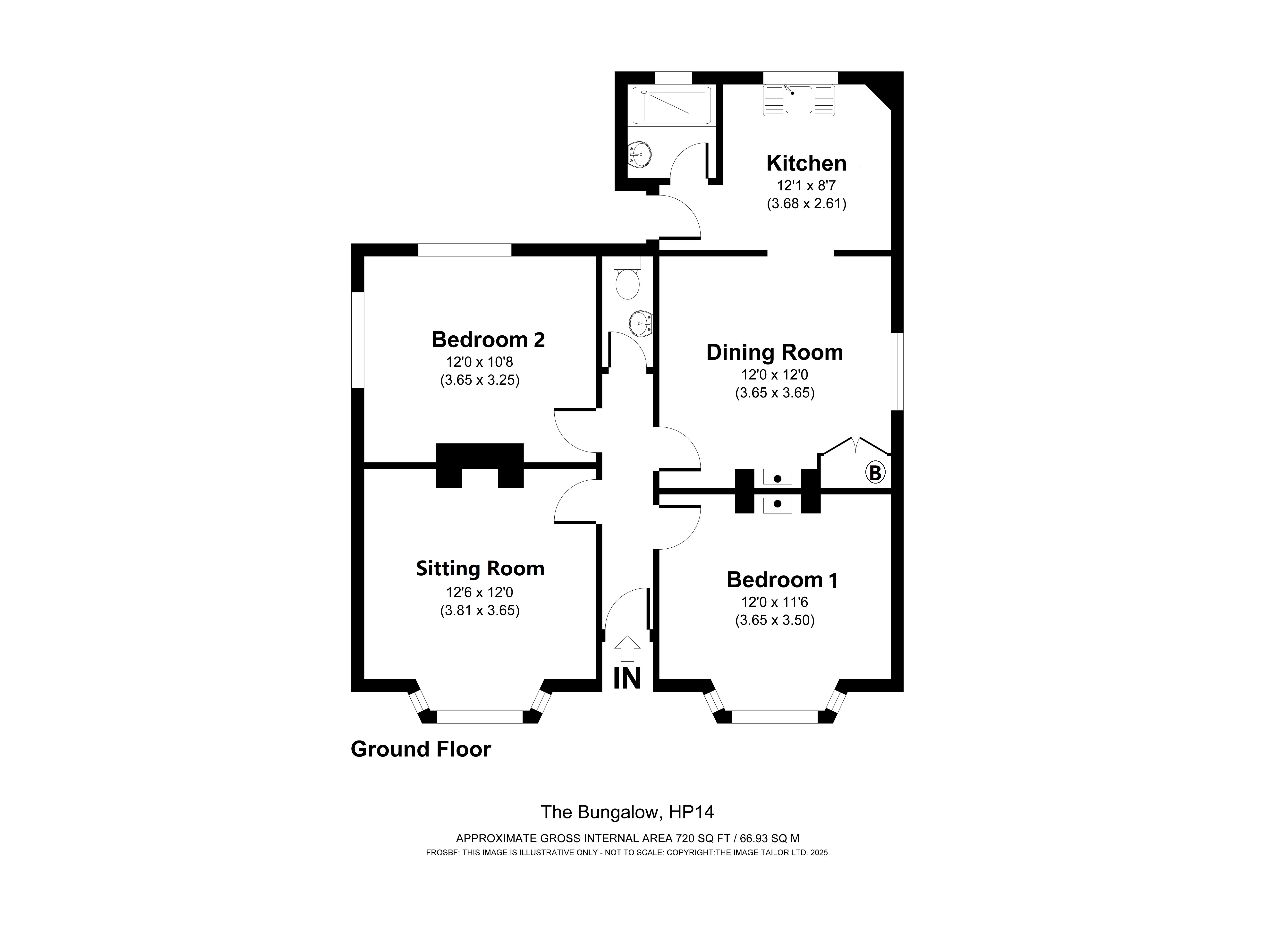 The Bungalow,, Park Lane, Buckinghamshire floorplan