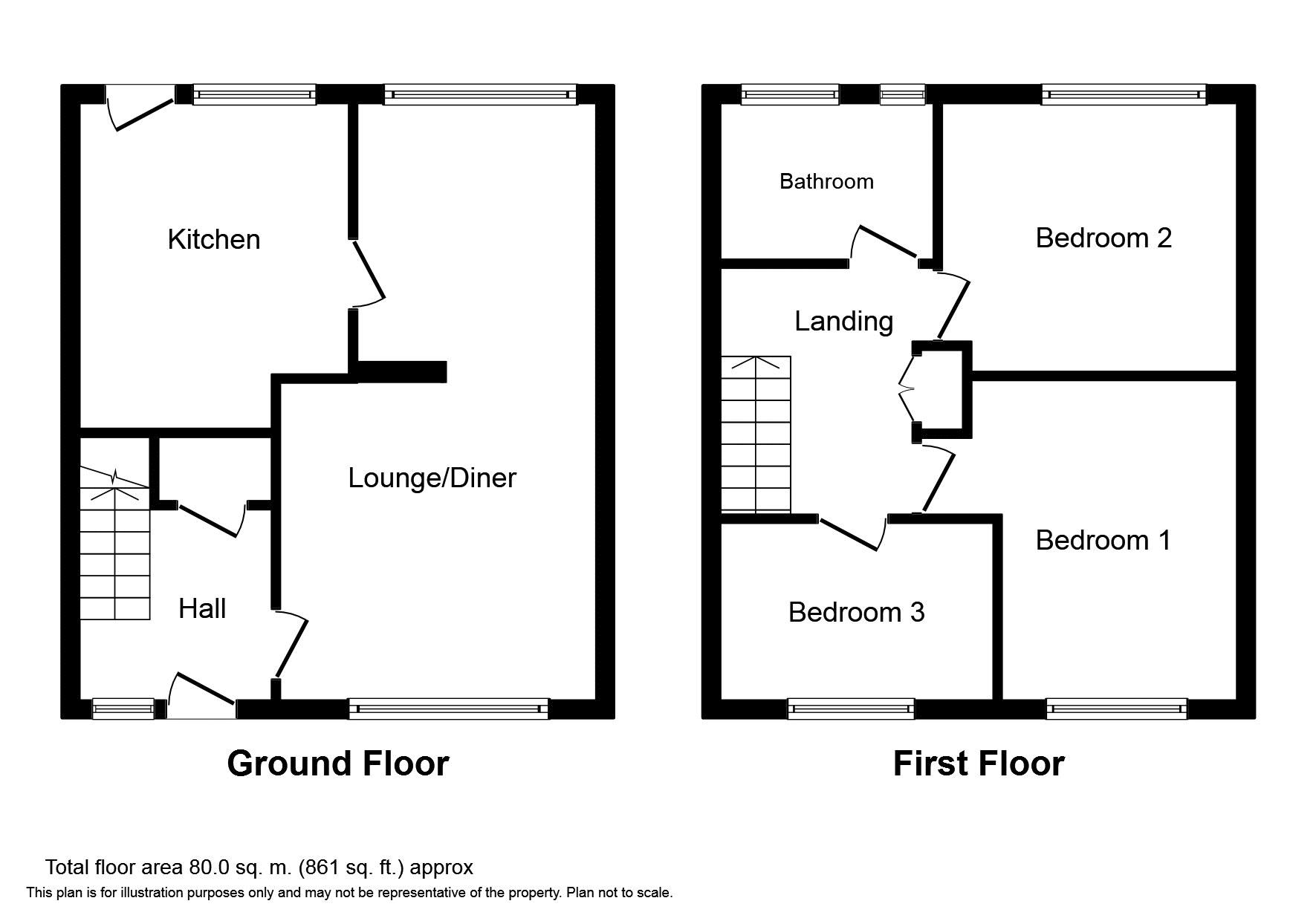 1, Harper Street, Bolton floorplan