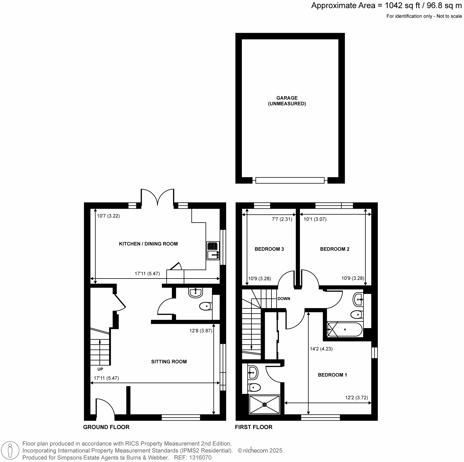 11, Padfoot Road, Godalming floorplan