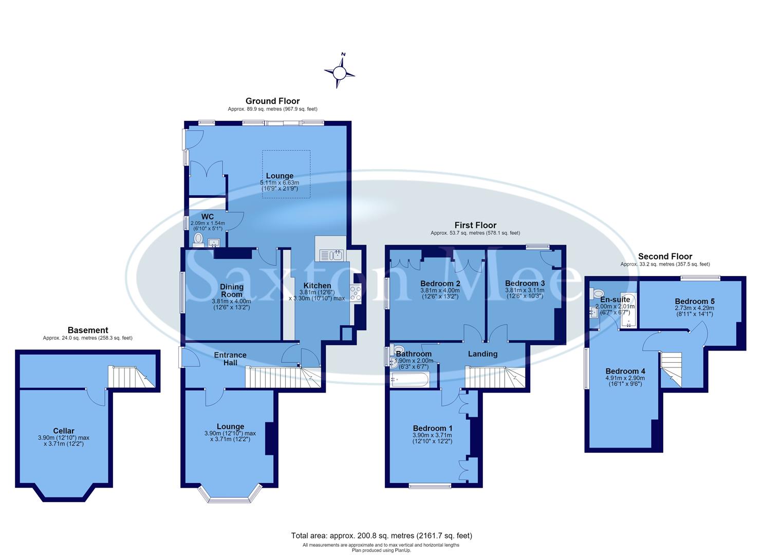 23, Ranmoor Crescent, Sheffield floorplan