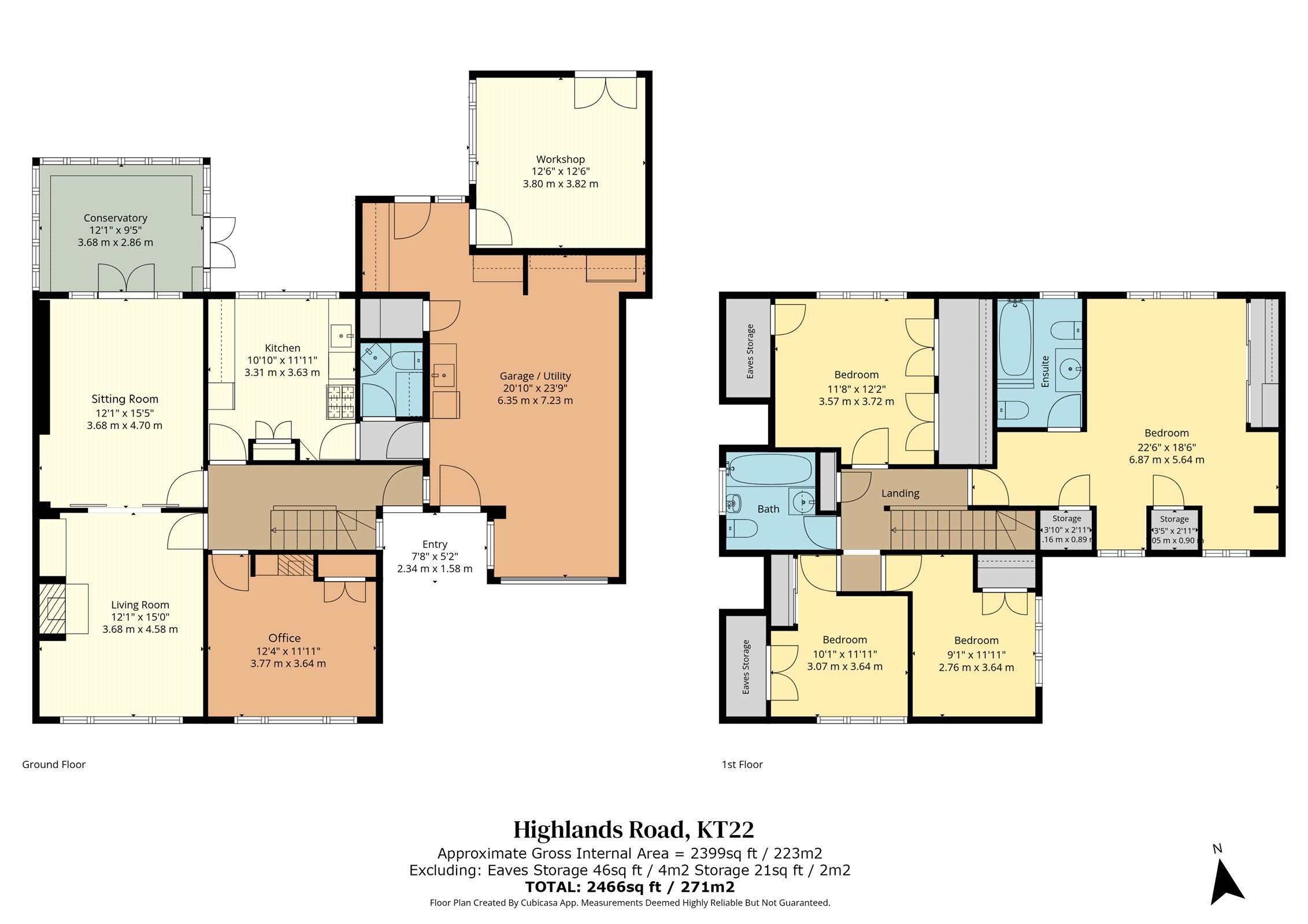 39, Highlands Road, Surrey floorplan