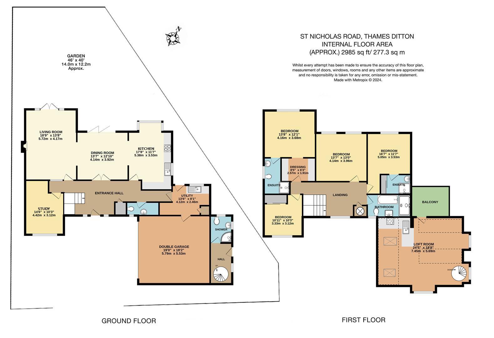 3, St. Nicholas Road, Thames Ditton floorplan