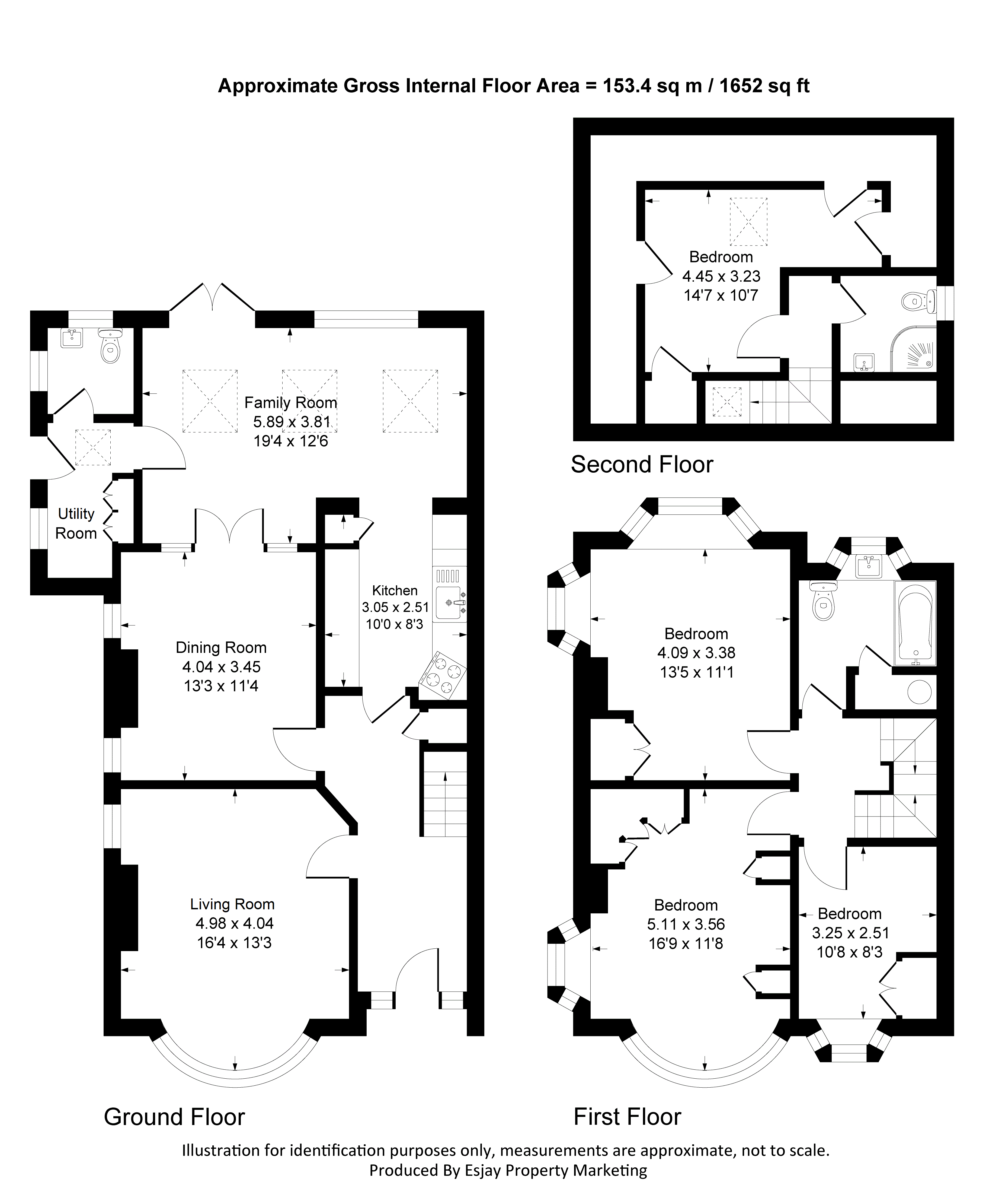 46, Cromford Way, New Malden floorplan