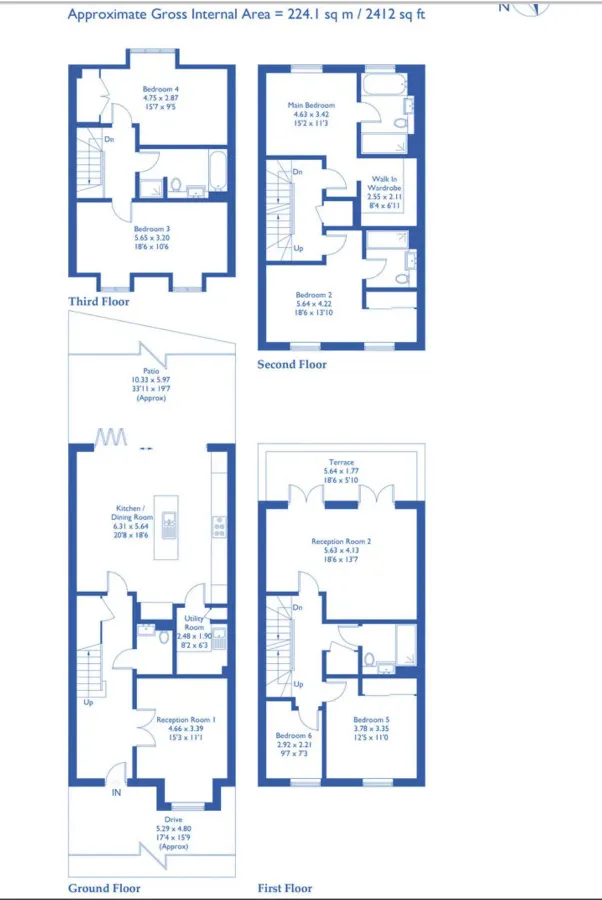 5, Egerton Drive, Isleworth floorplan