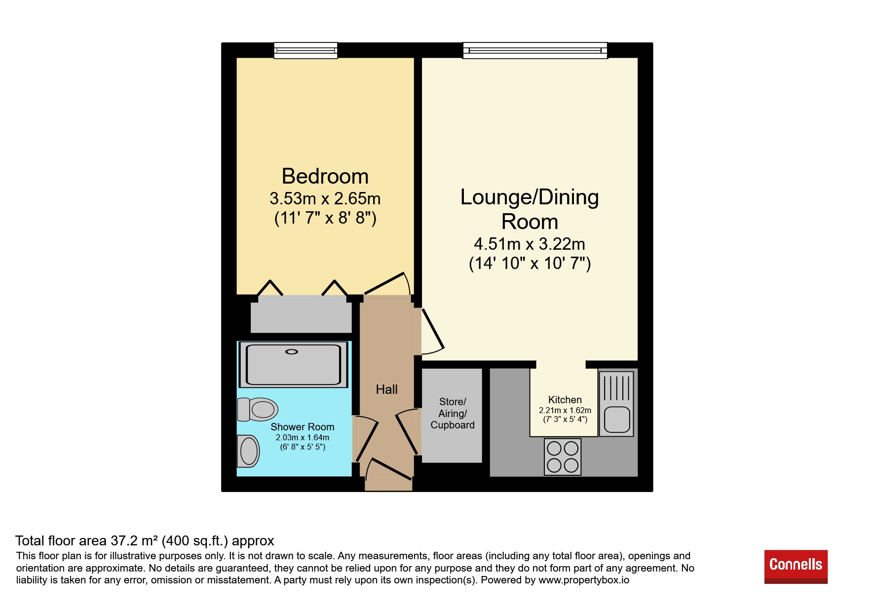 Flat 38, Homenene House, Peterborough floorplan