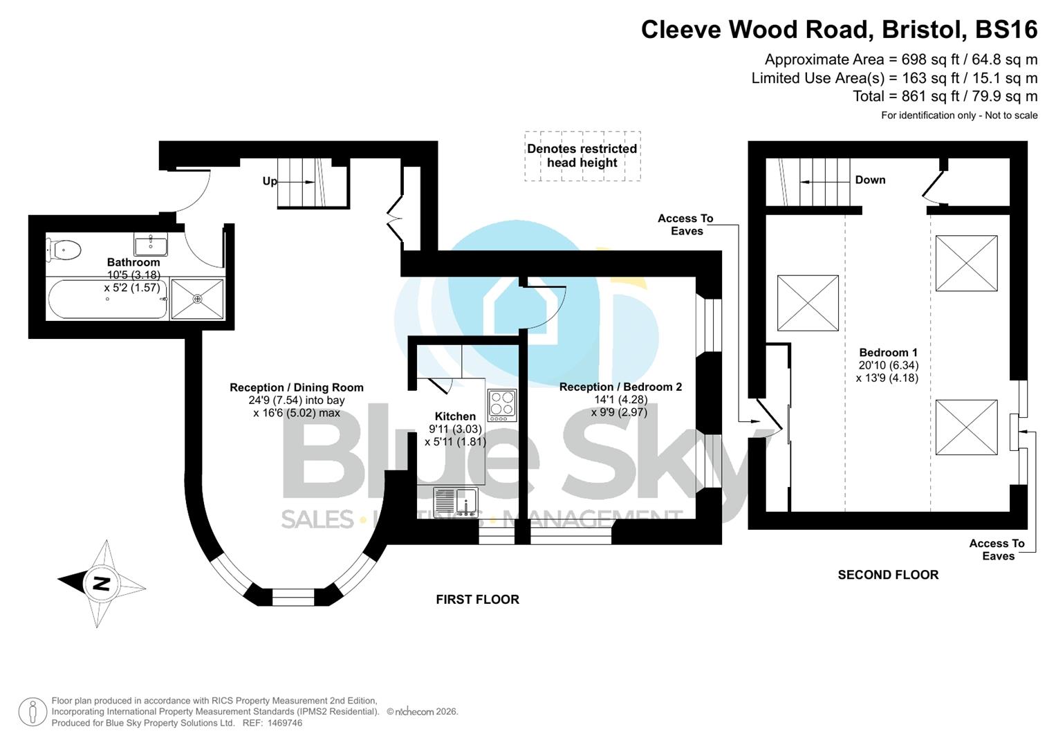 Flat 8, Cleevewood House, Cleeve Wood Road, Bristol floorplan