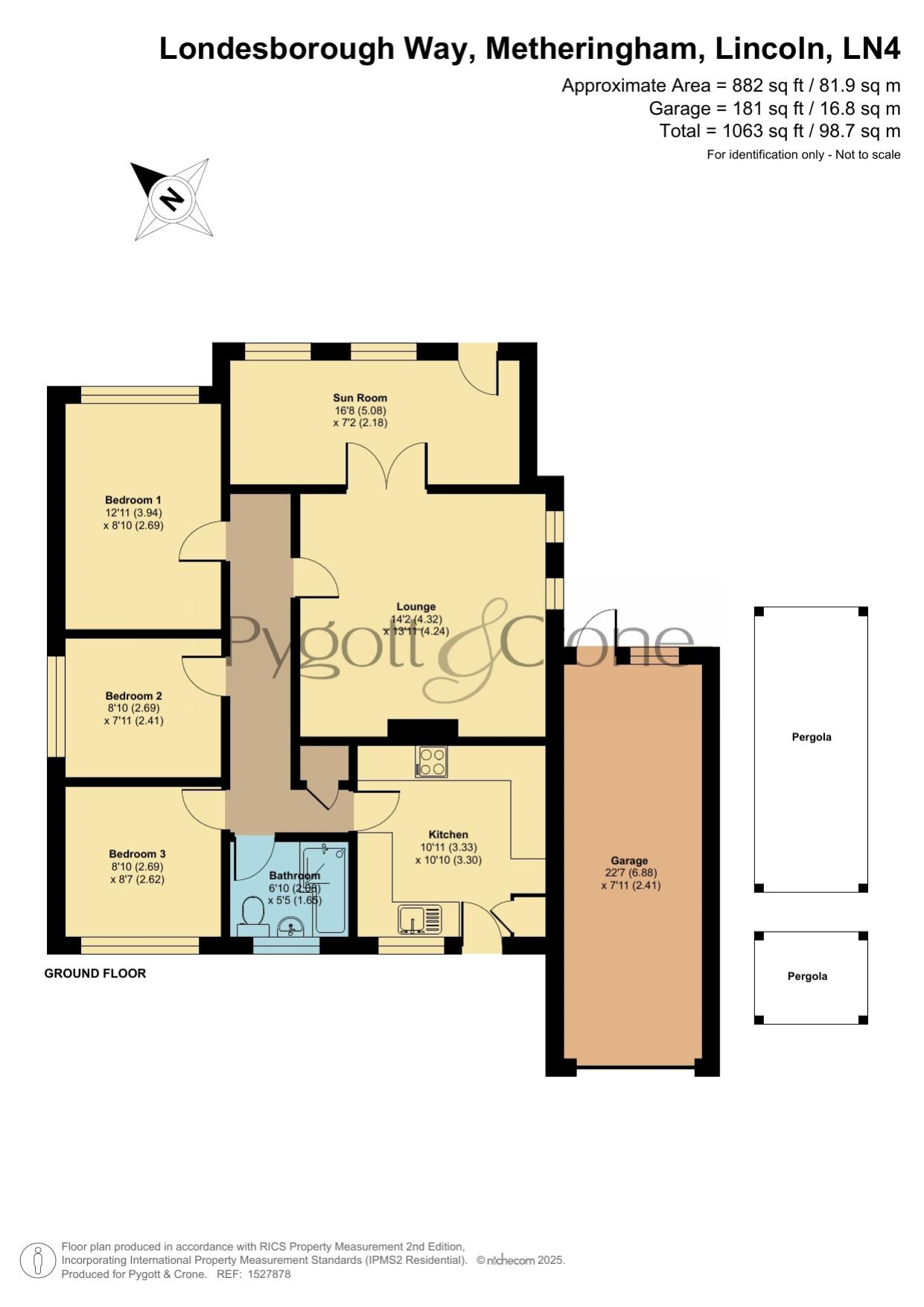 27, Londesborough Way, Lincoln floorplan