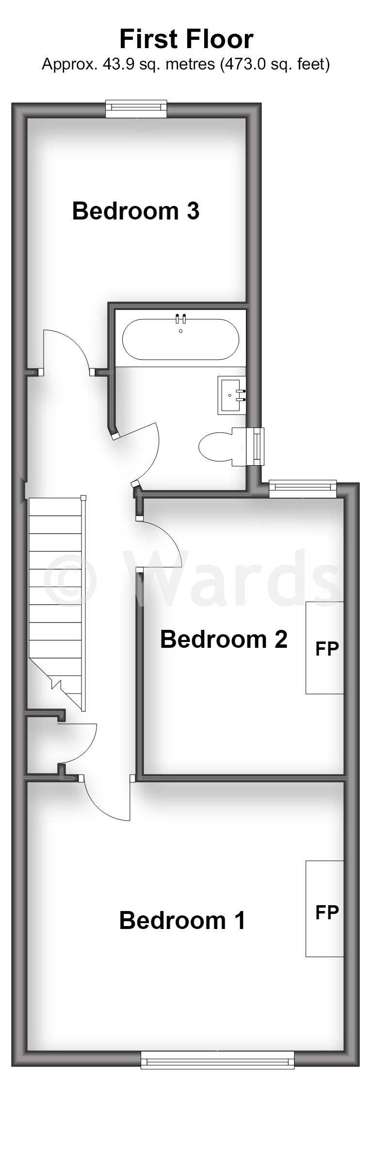 43, St. Leonard's Road, Hythe floorplan