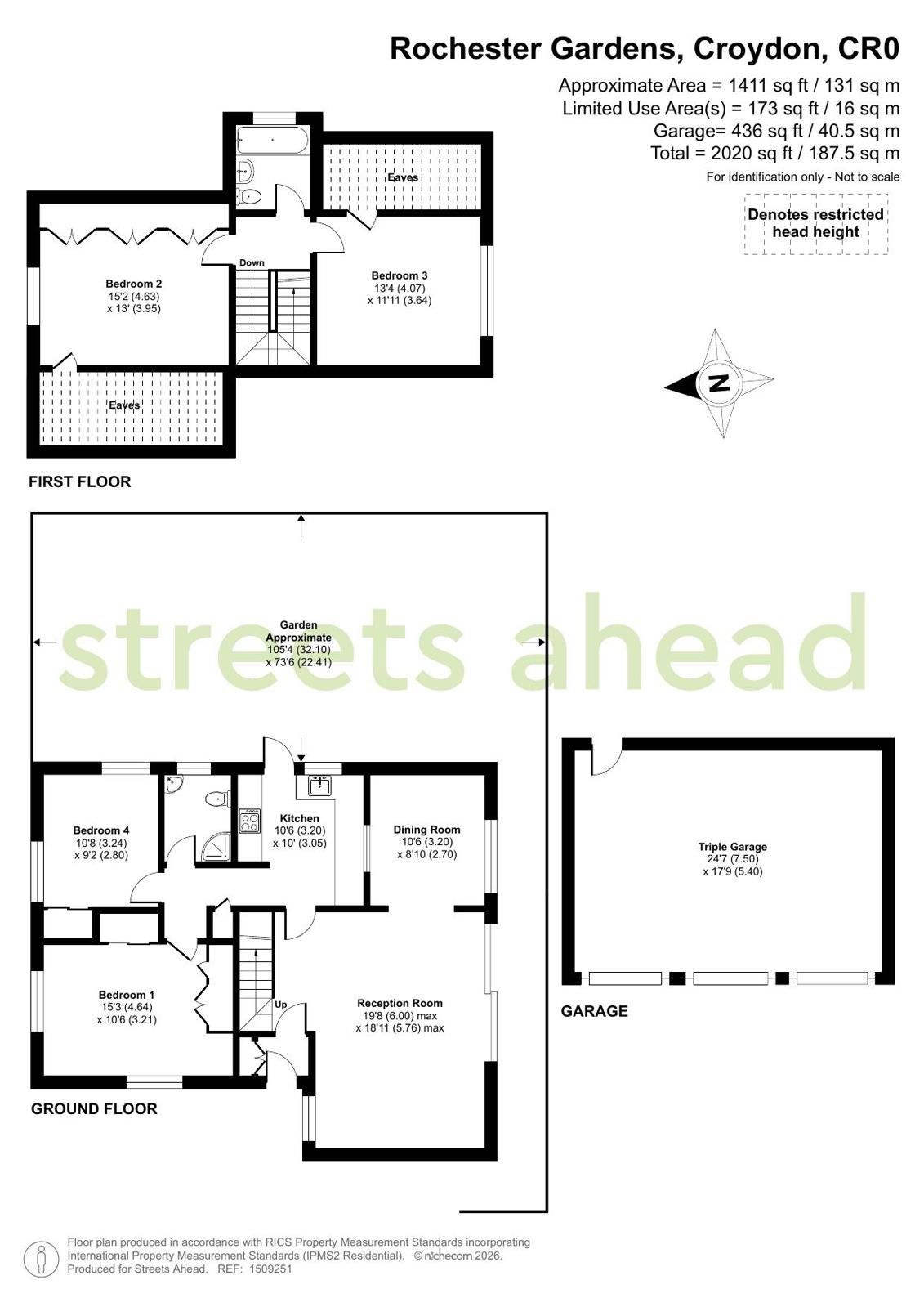 6, Rochester Gardens, Croydon floorplan