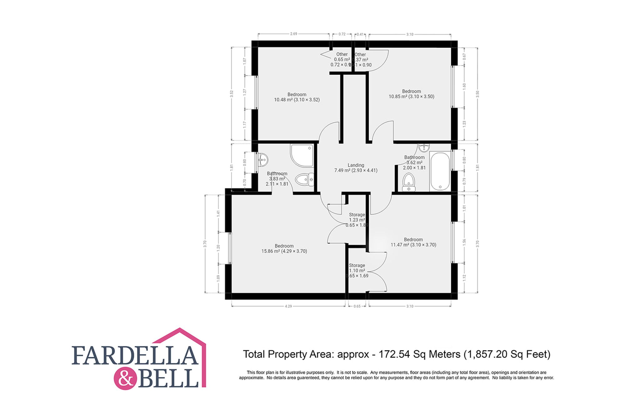 85 Wellfield Drive, Burnley floorplan