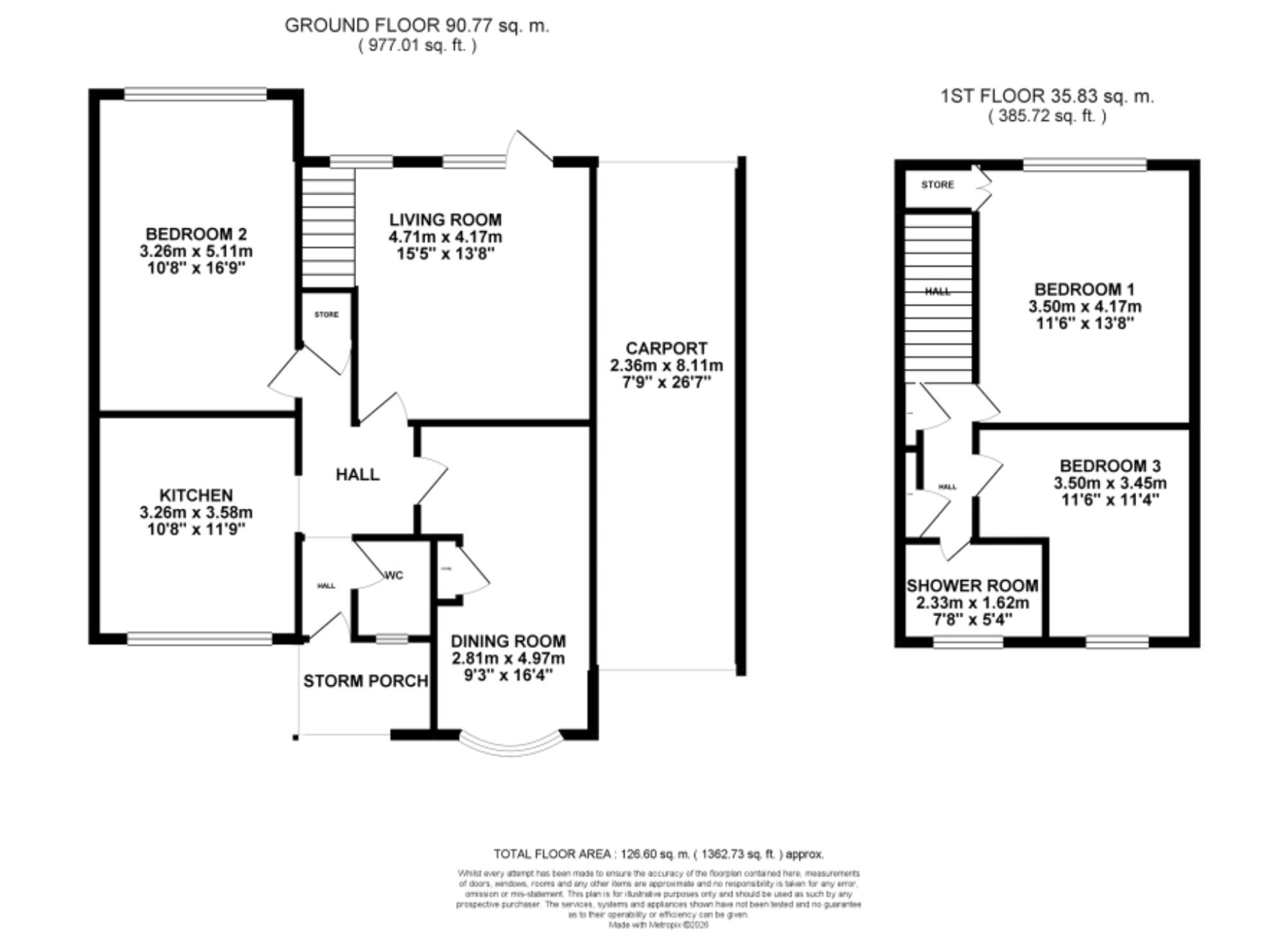 6 Church Lane, Stone floorplan