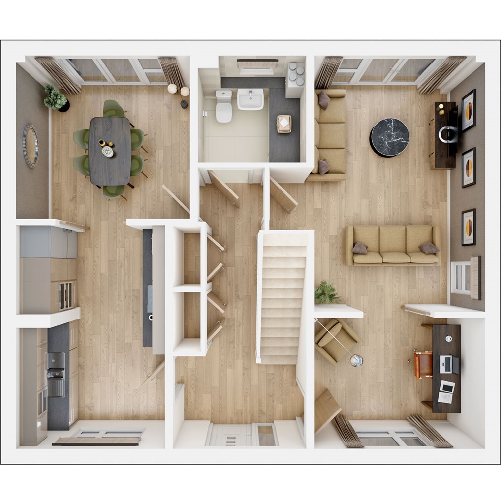 The Warkford - Plot 5, Minsmere Green, Minsmere Road, Keynsham floorplan