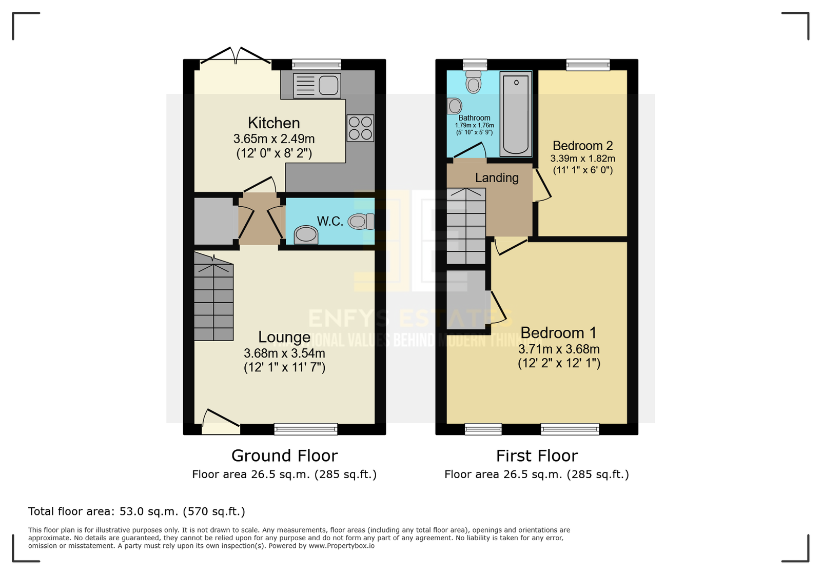 8, Cysgod Y Bryn, Colwyn Bay floorplan