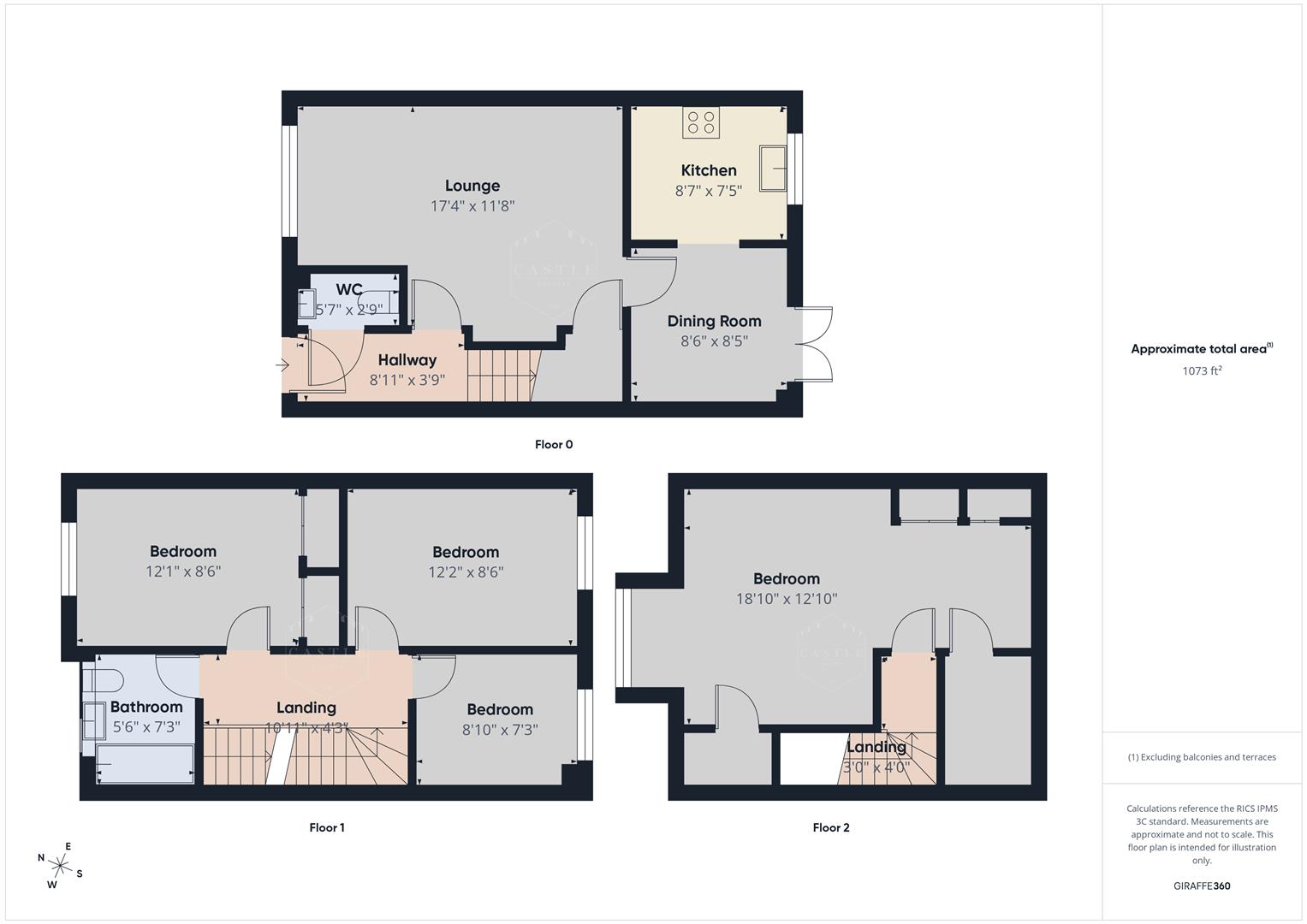 34, Paddock Way, Hinckley floorplan