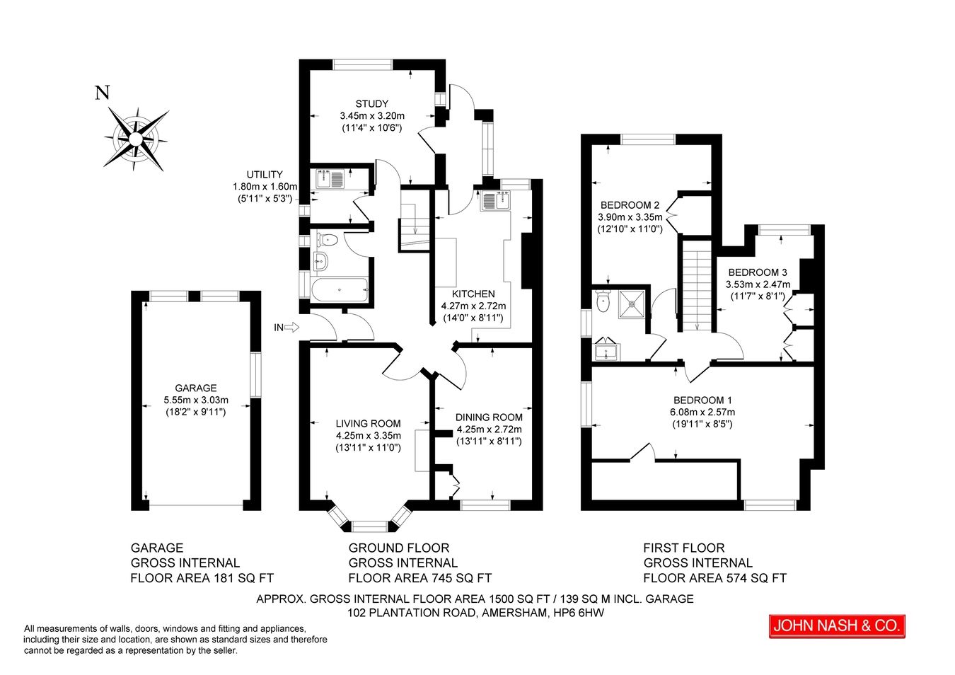 102, Plantation Road, Amersham floorplan