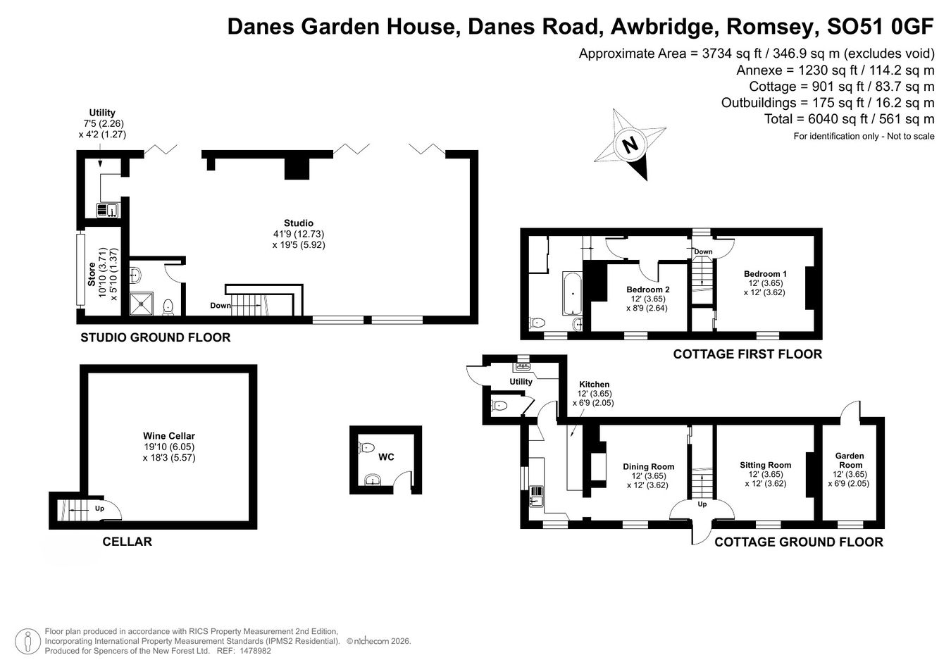 Danes Garden House, Danes Road, Romsey floorplan