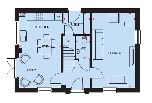 H828542, Tye Lane, Walberton floorplan