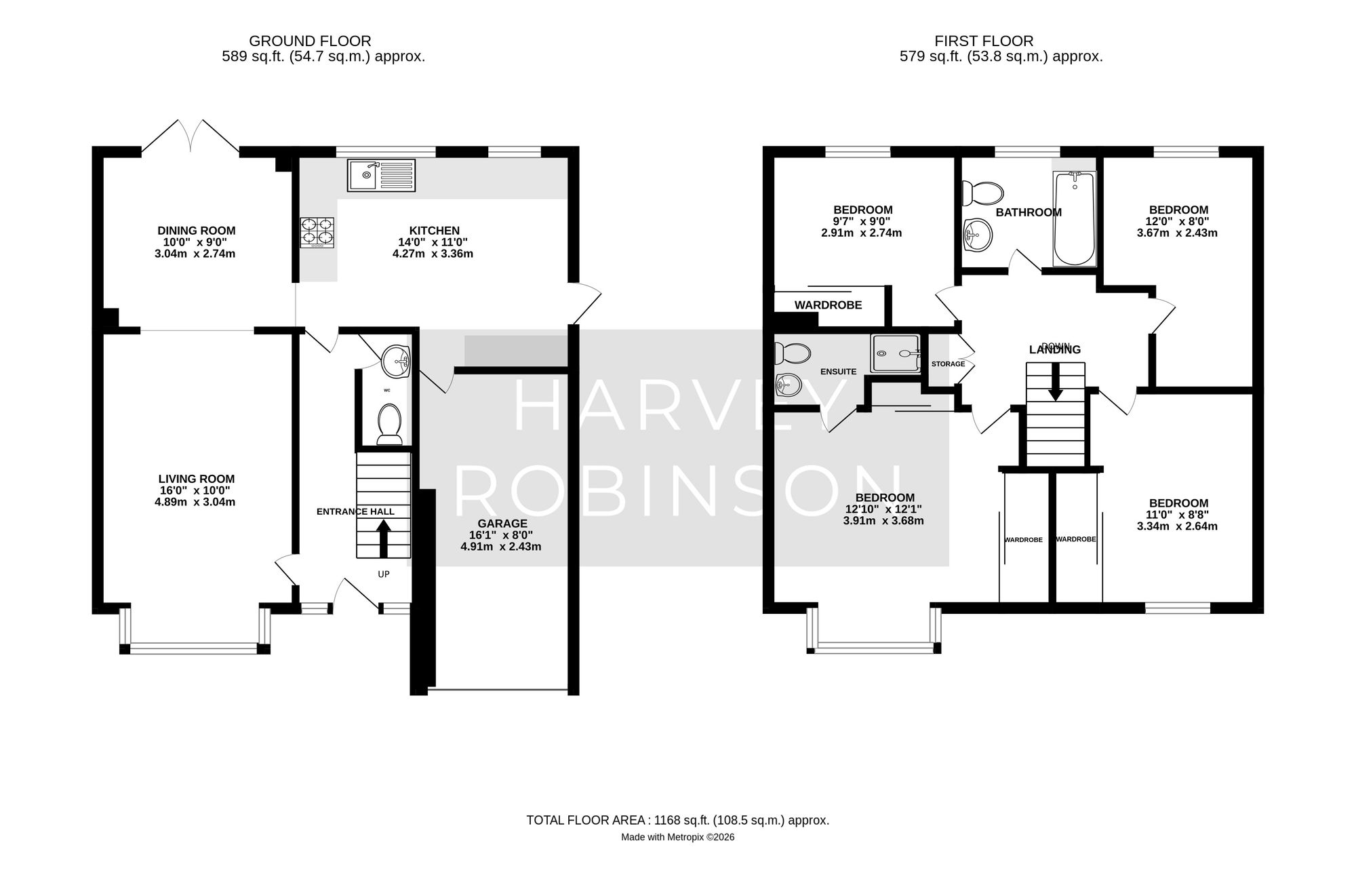 5 Bluebell Close, Biggleswade floorplan