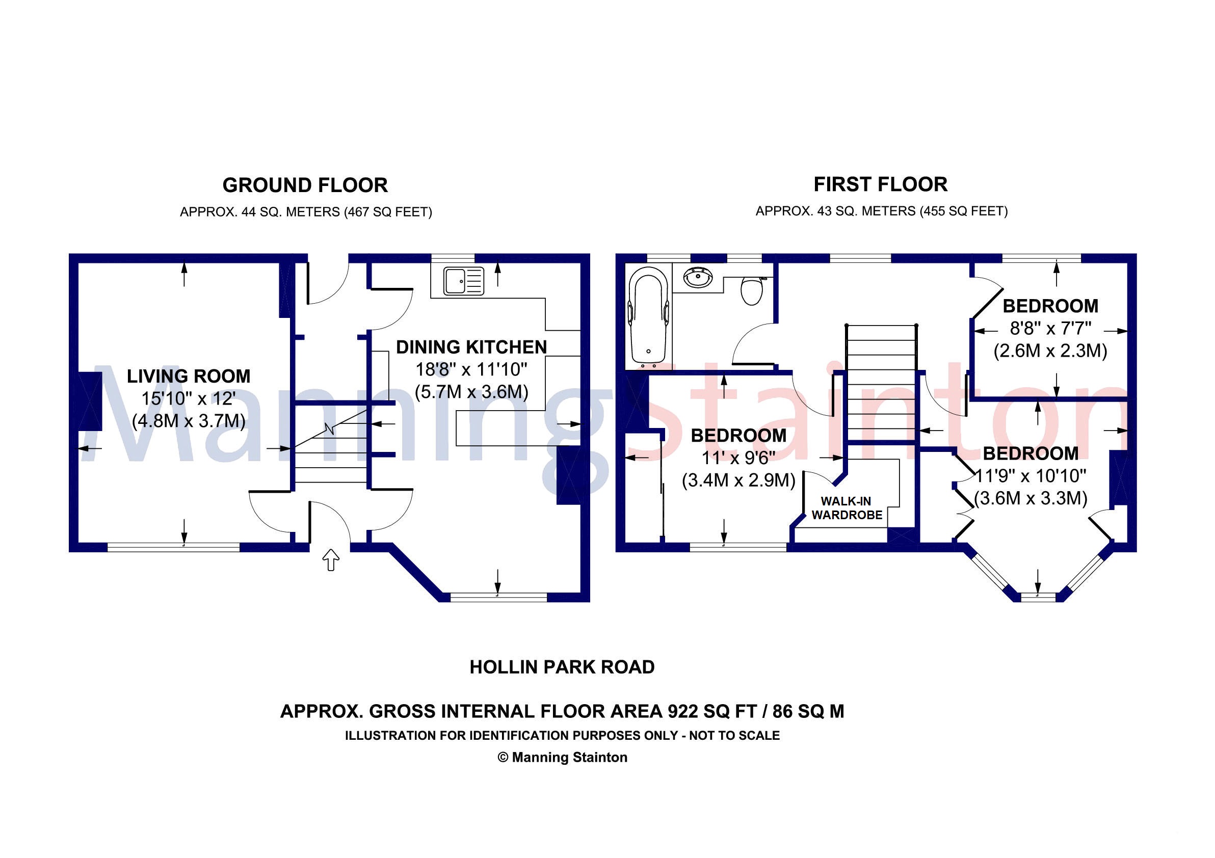 3 Bedrooms Semi-detached house for sale in Hollin Park Road, Gipton, Leeds LS8