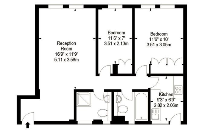 2 Bedrooms Flat to rent in Fulham Road, London SW3