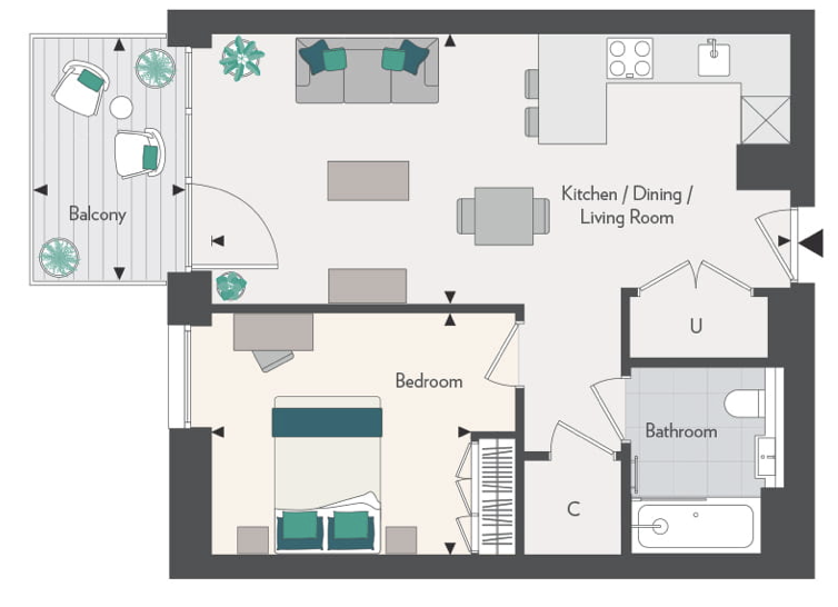 Lower Road, London floorplan