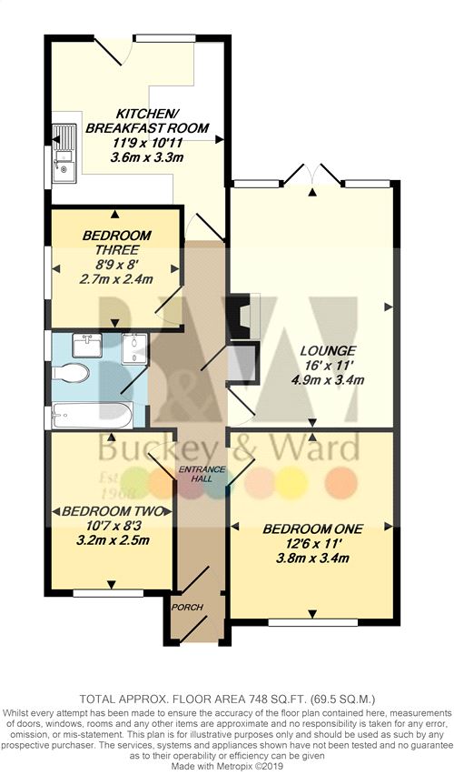 3 Bedrooms Semi-detached bungalow for sale in Hill Brow, Sittingbourne, Kent ME10