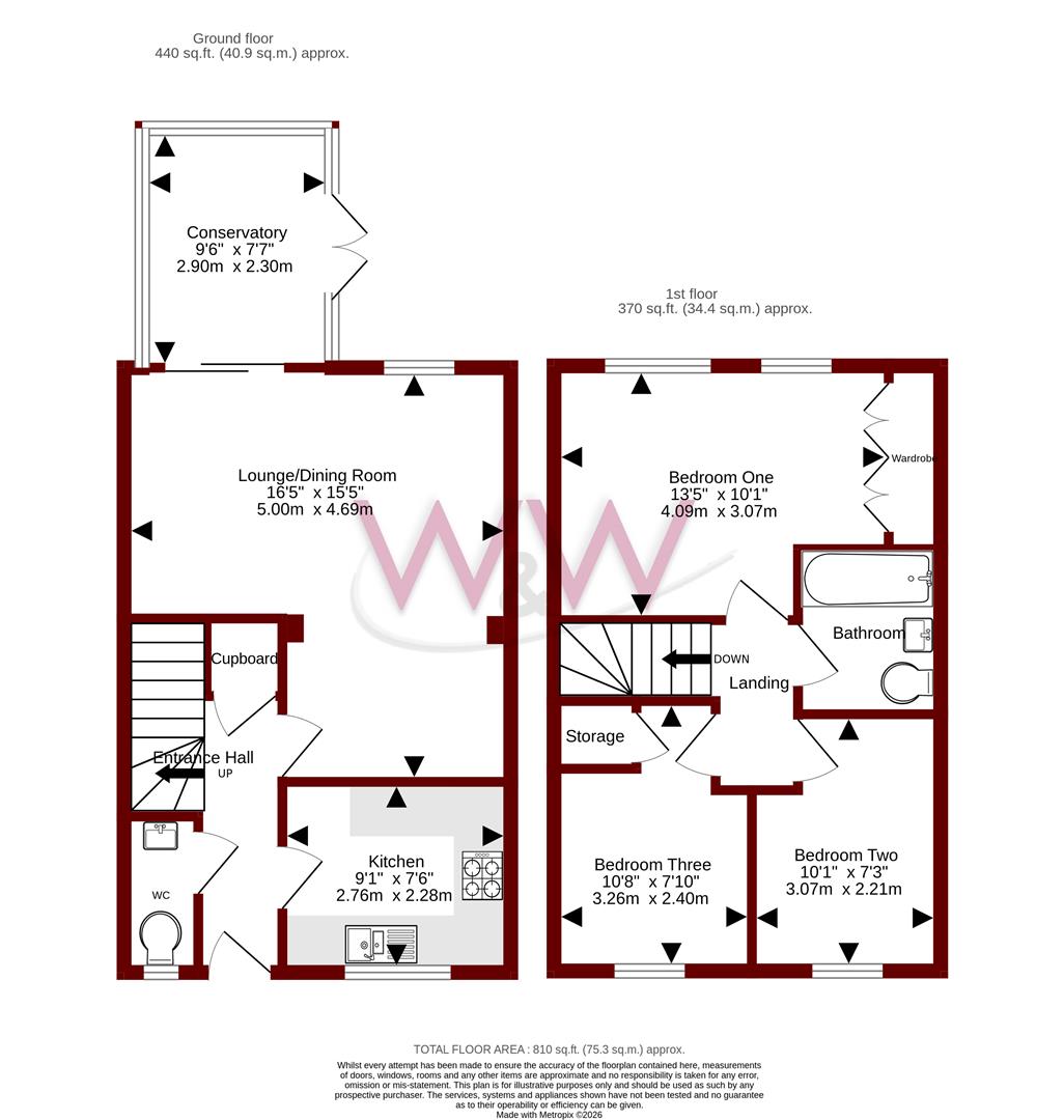 9, Saffron Way, Fareham floorplan