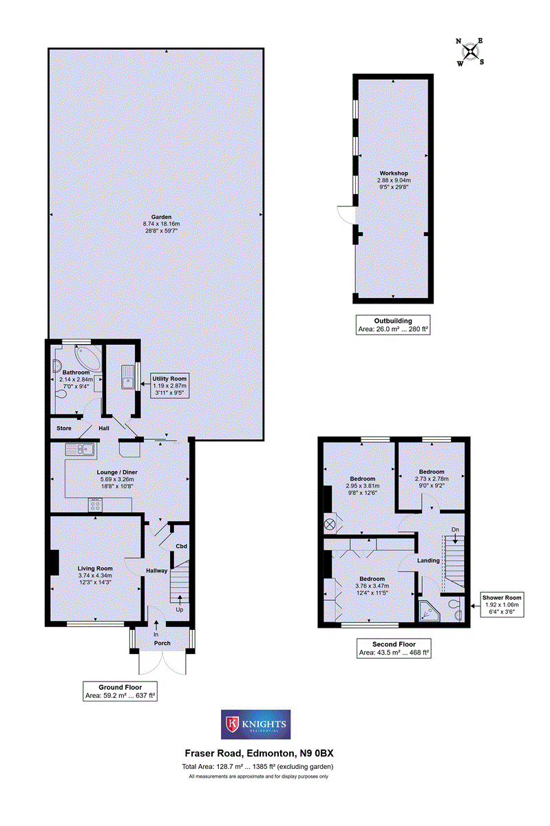 84, Fraser Road, London floorplan