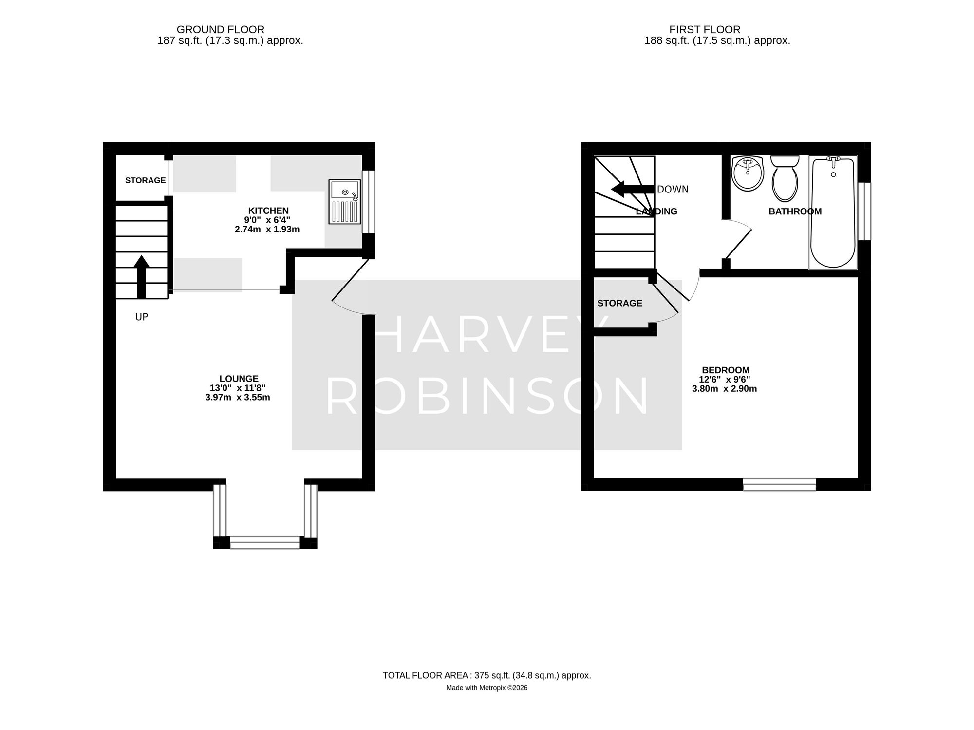 2 Avocet Close, Biggleswade floorplan
