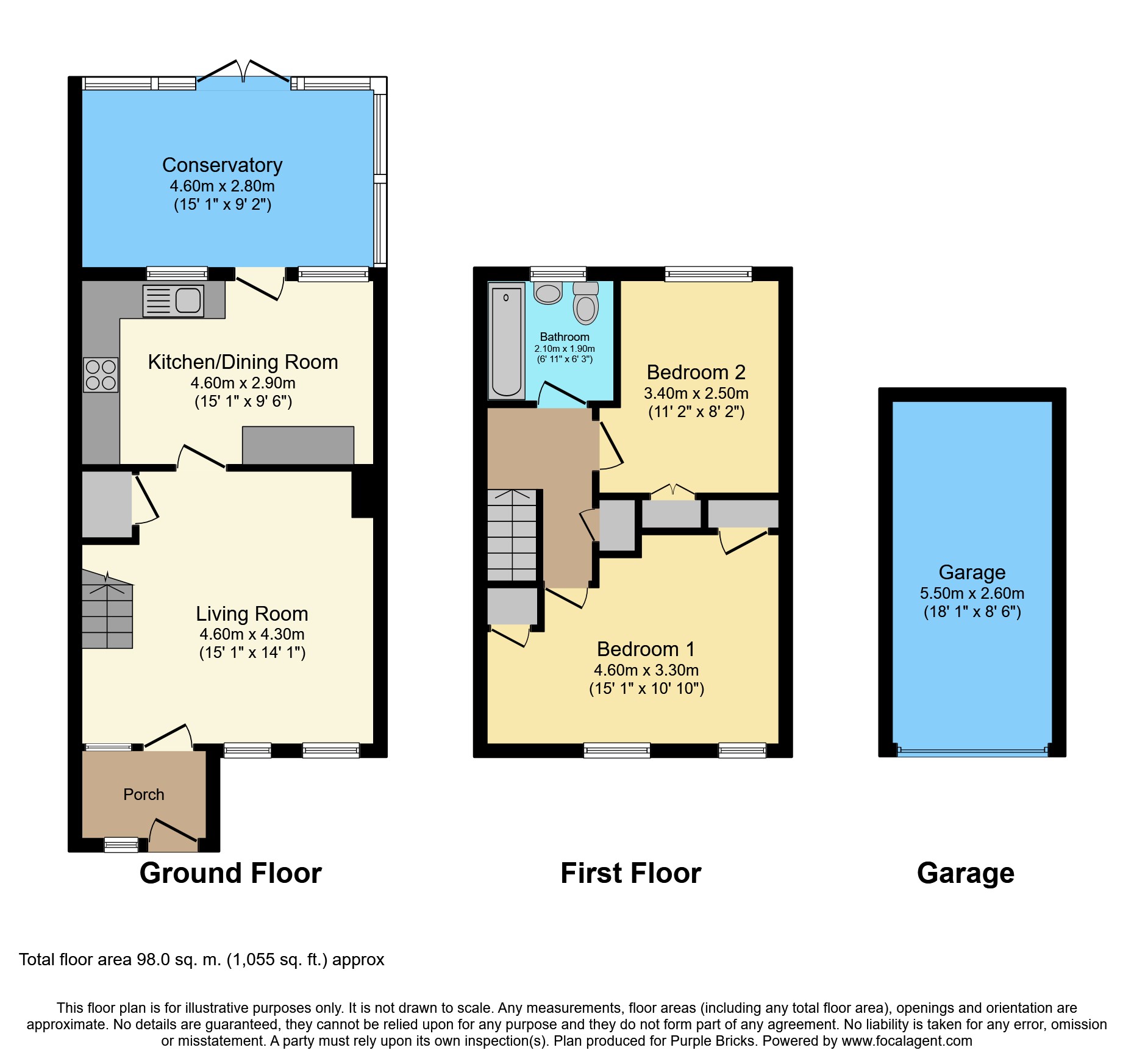 2 Bedrooms Terraced house for sale in Rushburn, High Wycombe HP10