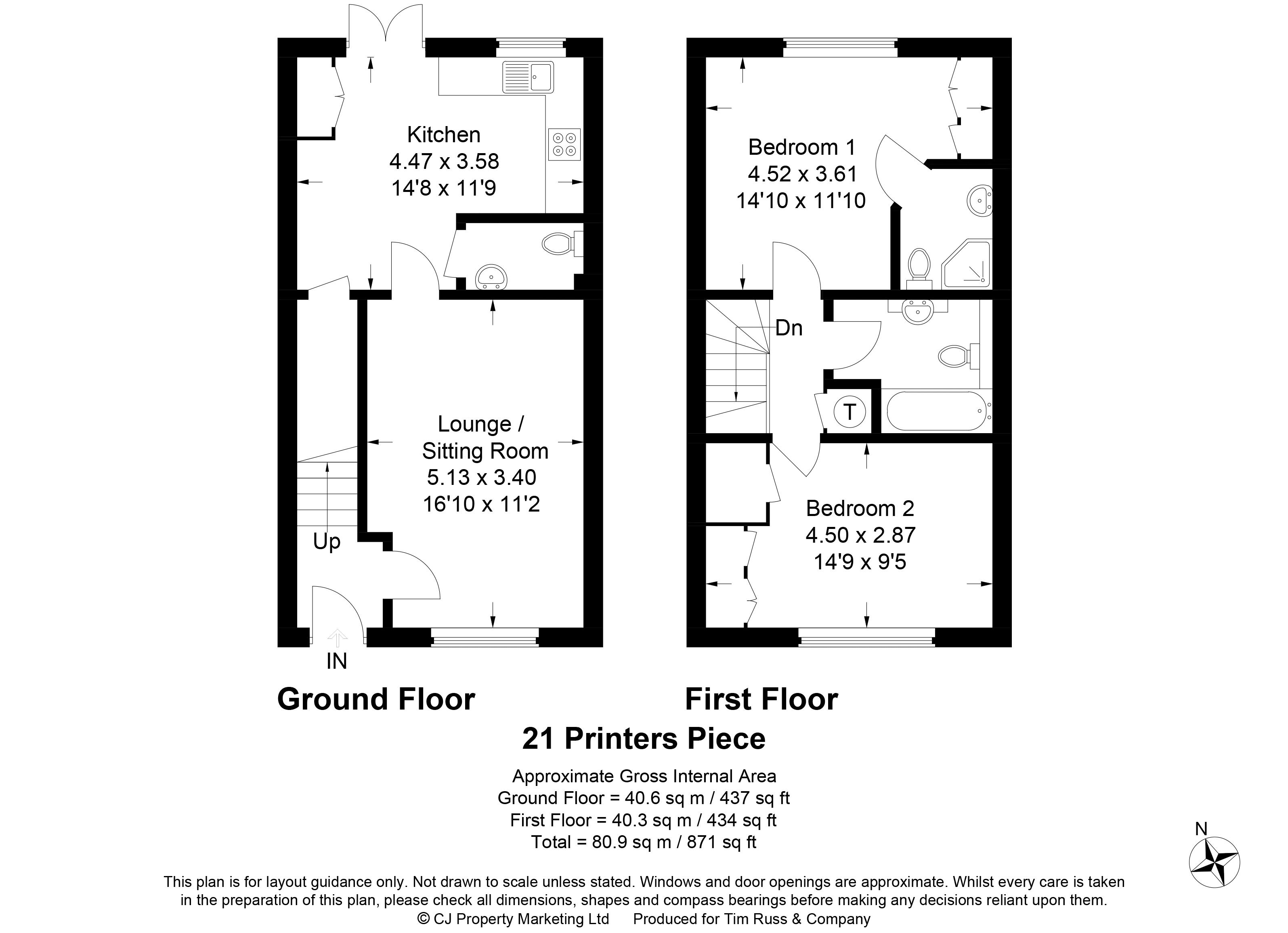Printers Piece, Haddenham, Aylesbury HP17, 2 bedroom terraced house to