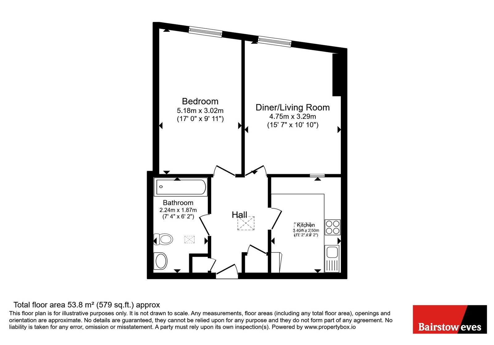Flat 12, Ripon House, 37, Station Lane, Ripon House, Hornchurch floorplan