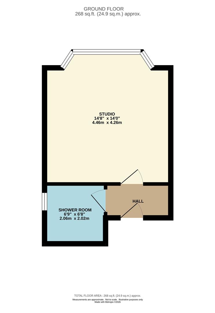 Flat 4B, 17-19, Alexandra Road, Sale floorplan