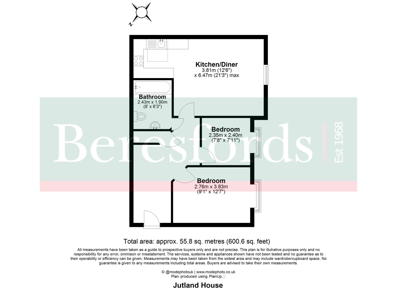 7 Jutland House,, White Hart Way, Essex floorplan