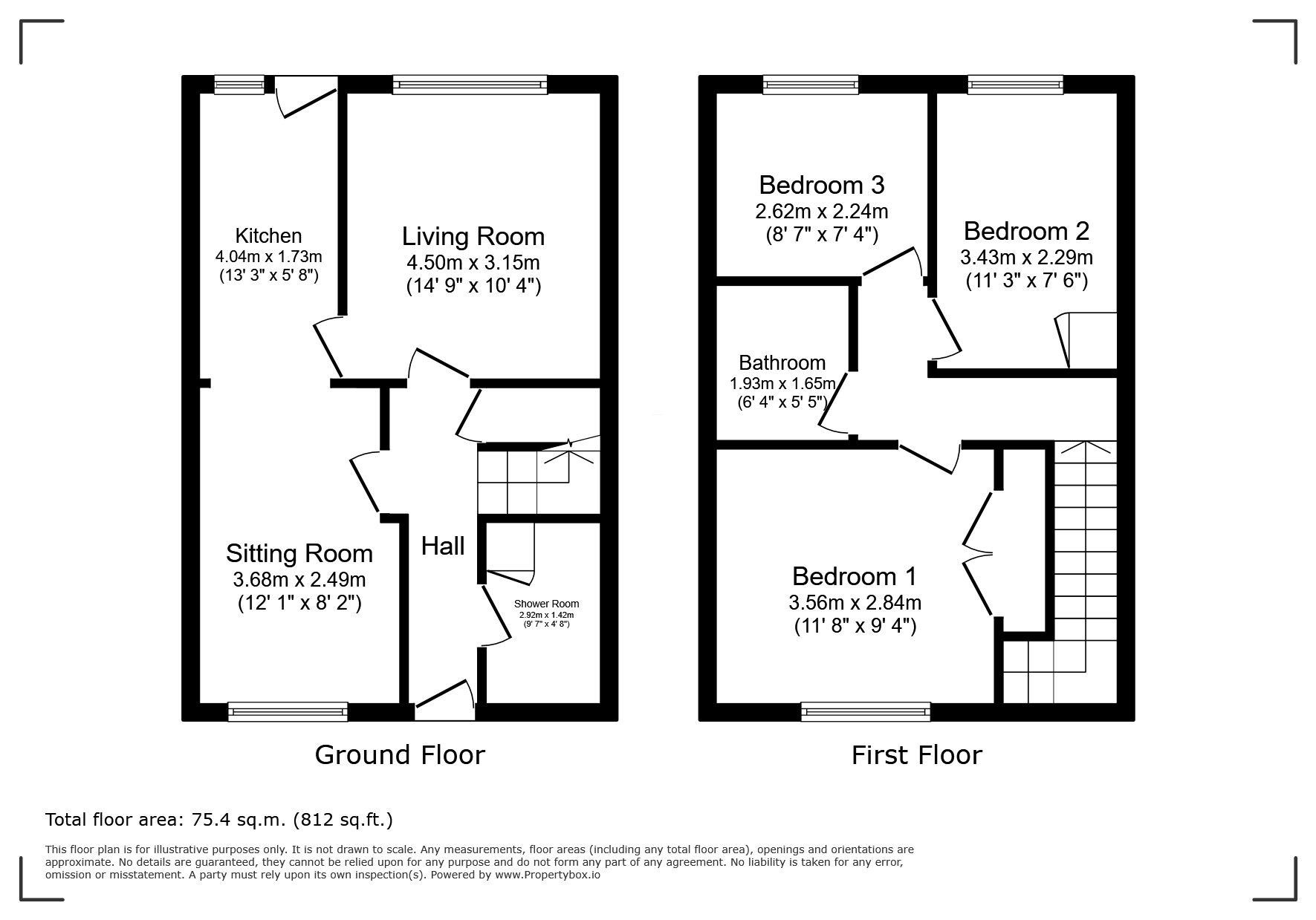 14, South Croft, Worcestershire floorplan
