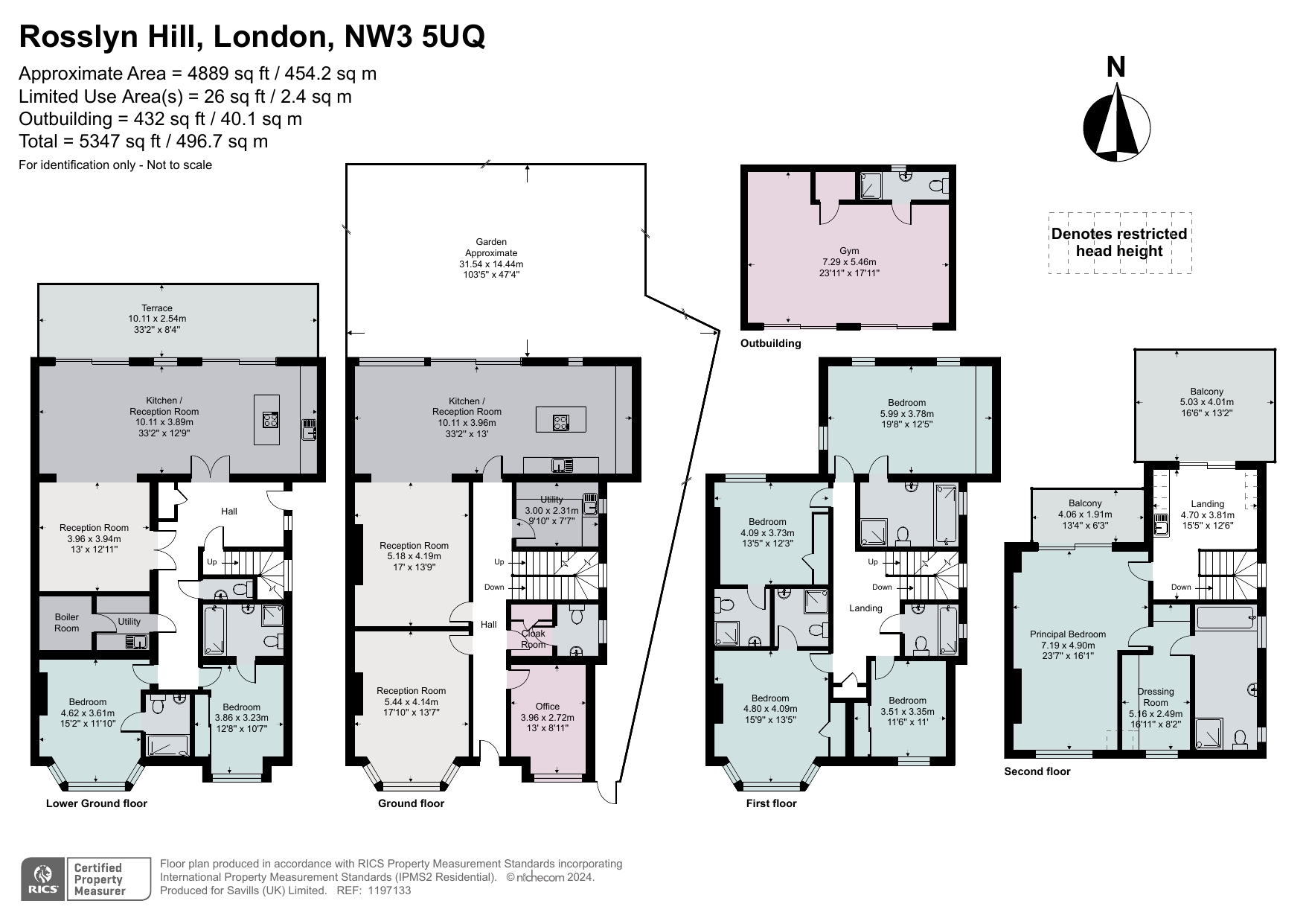 63, Rosslyn Hill, London floorplan