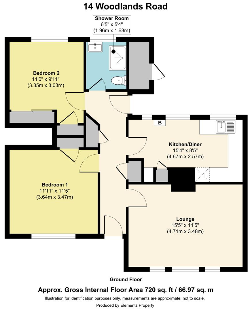 14, Woodlands Road, Ditton floorplan