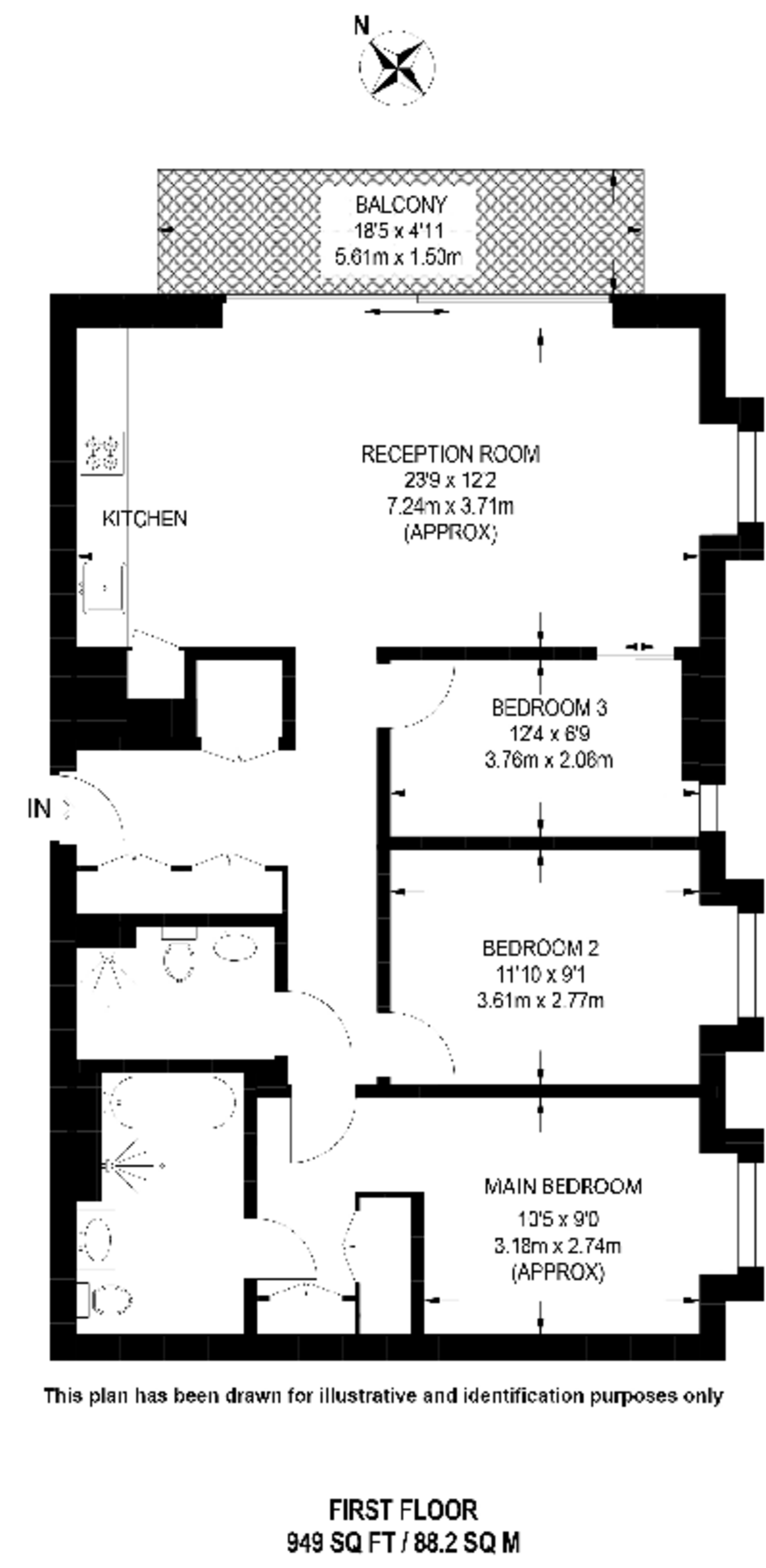 Bolander Grove, Earls Court floorplan