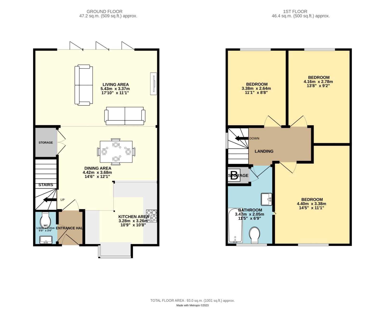 1, Brickyard Close, Manchester floorplan