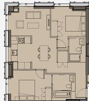 Circle Square North, Apartment 1010, Nobel Way, Manchester floorplan