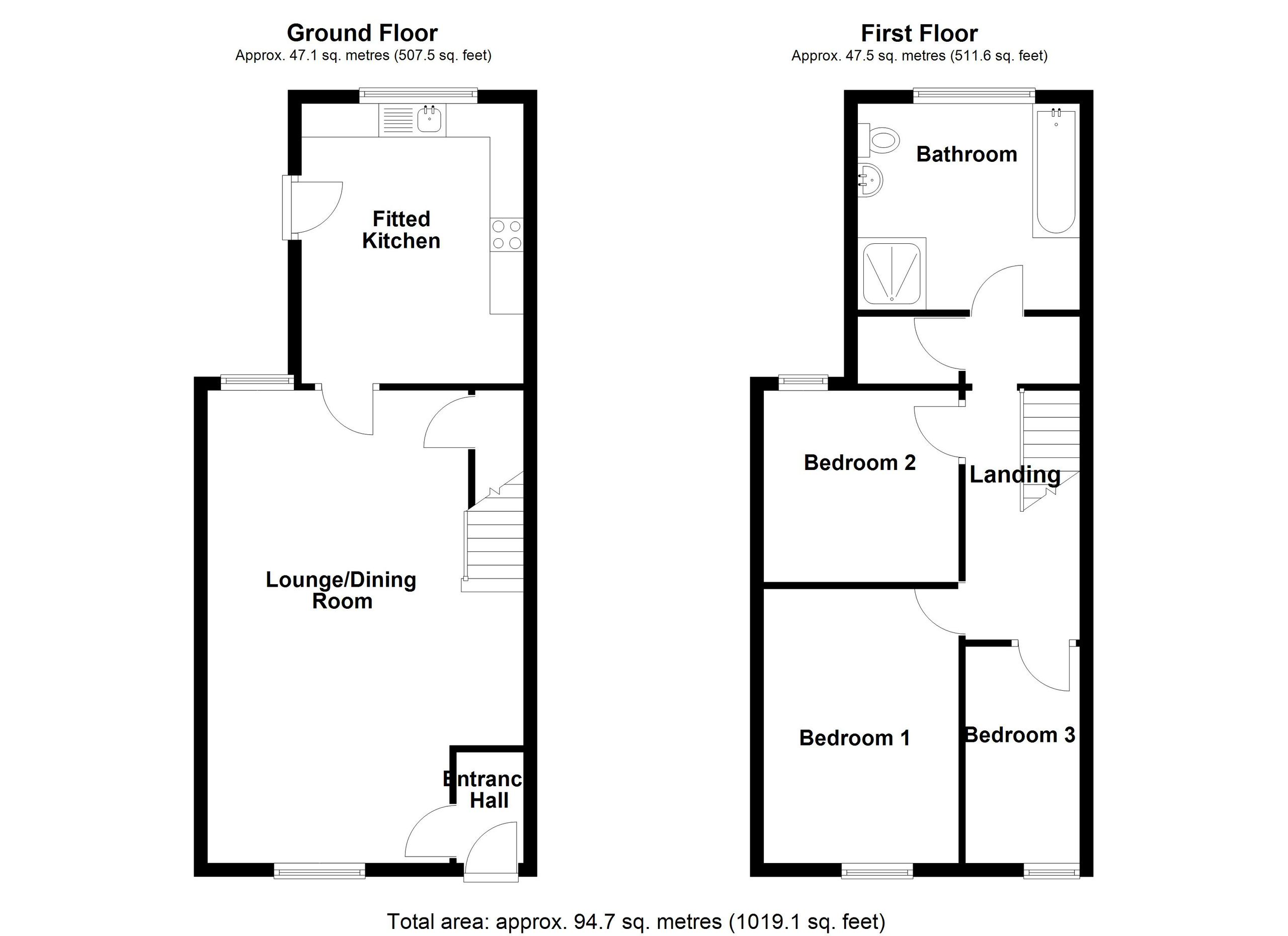 39 Bryn Street, Merthyr Tydfil floorplan